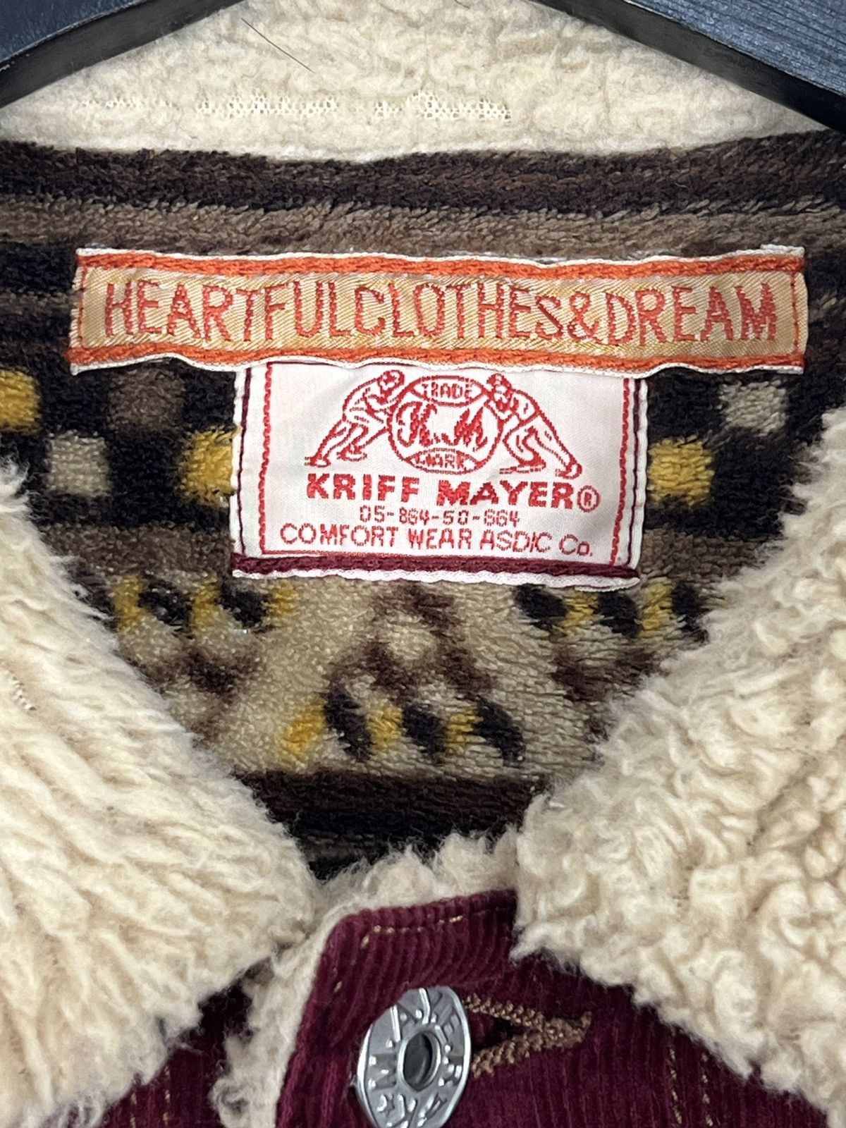 Japanese Brand Vintage Kriff Mayer Sherpa Jacket Size US L / EU 52-54 / 3 - 11 Thumbnail