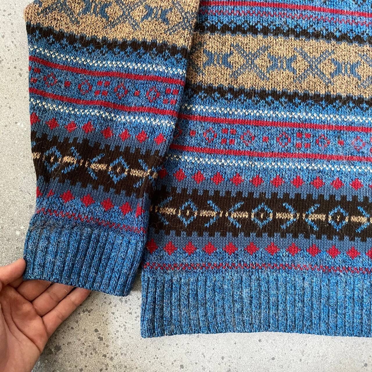 Japanese Brand × Seditionaries × Vintage 90s Vintage Multicolour Knit Retro Sweater (Coogi style) Size US M / EU 48-50 / 2 - 7 Thumbnail
