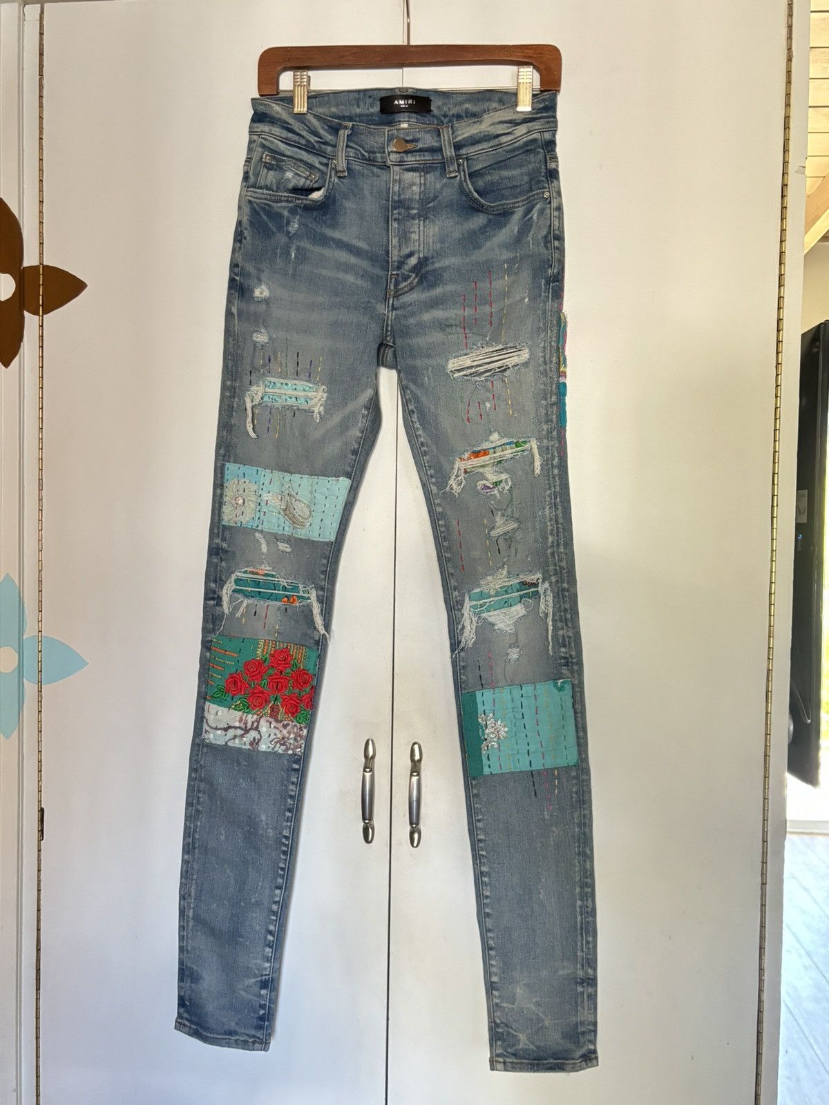 Amiri Amiri Embroidered Denim Size US 29 - 2 Thumbnail