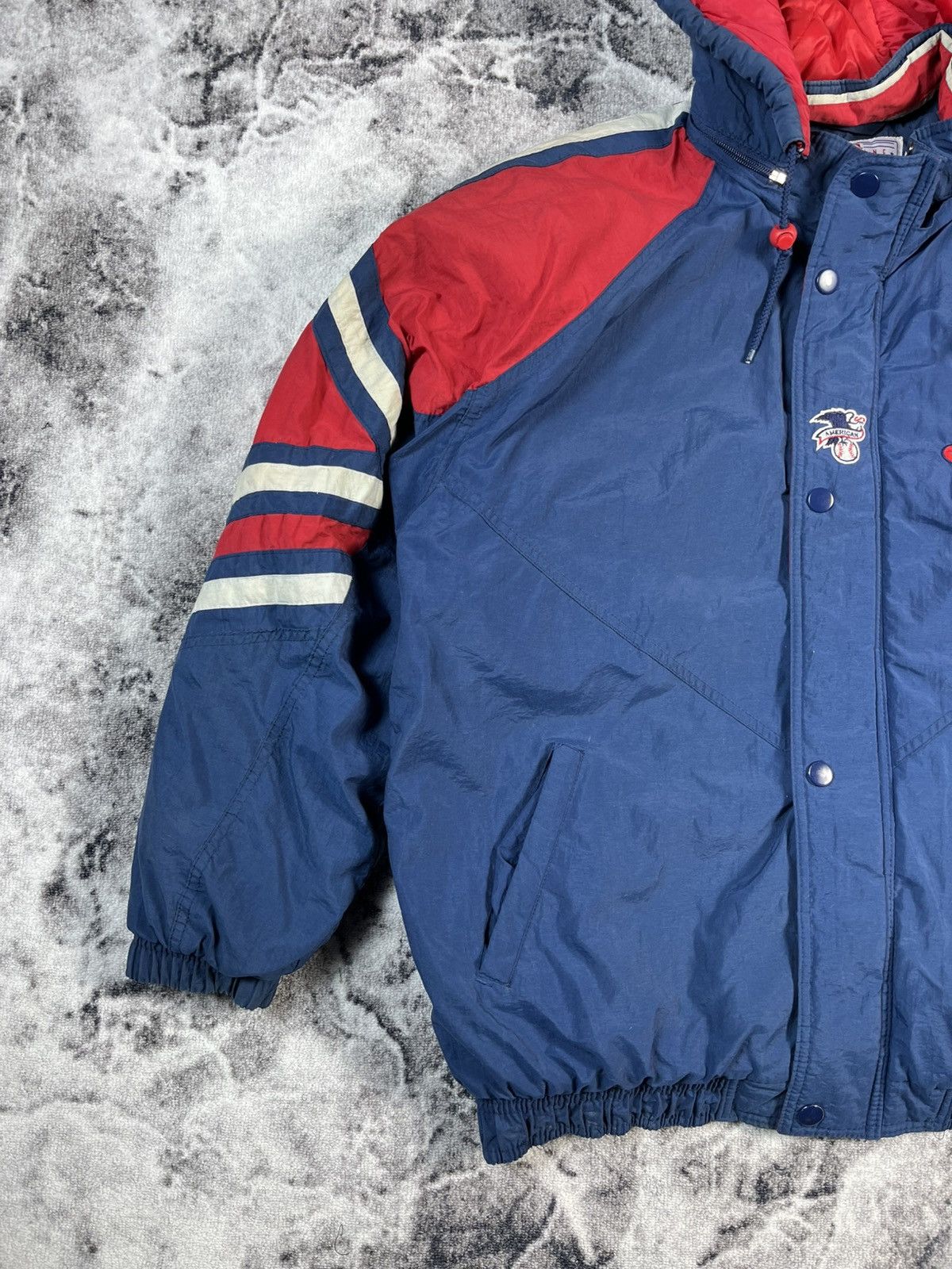 Starter Starter Cleveland Indians Jacket MLB Vintage Hooded L Size US L / EU 52-54 / 3 - 3 Thumbnail