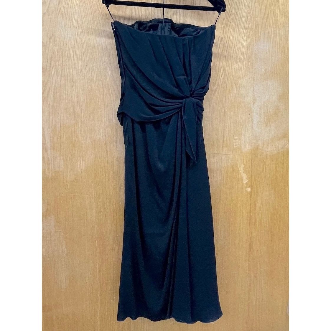 Dolce & Gabbana DOLCE & GABBANA Strapless Ruched Midi Dress Black 40 S Size S / US 4 / IT 40 - 8 Thumbnail
