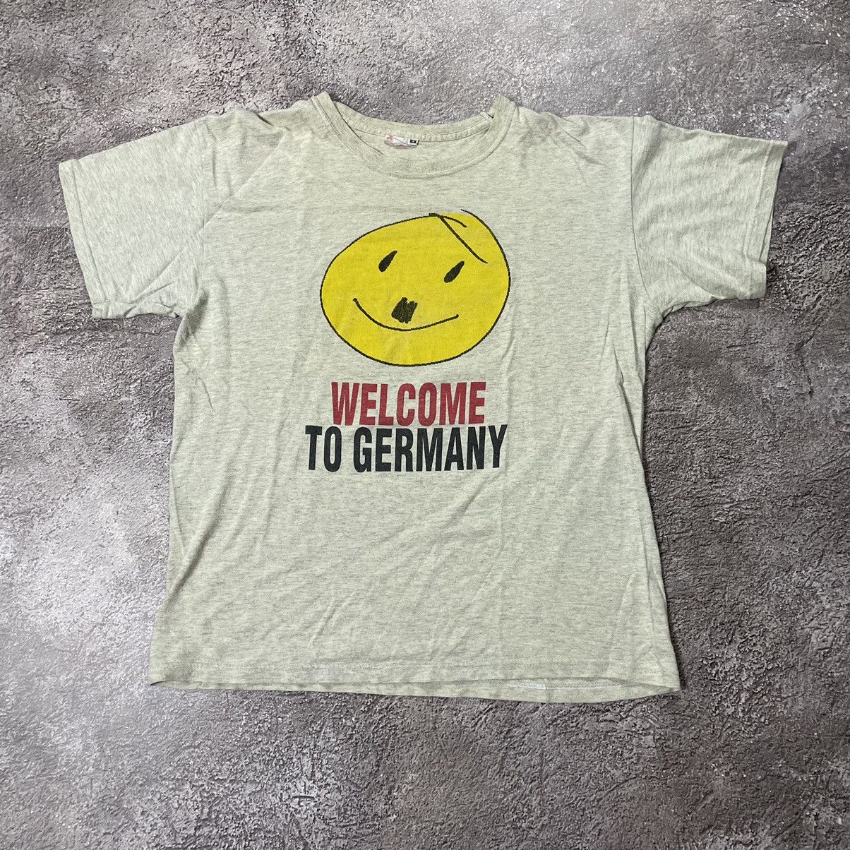 Gildan Vintage Y2K ADULT “ WELCOME TO GERMANY SMILE “ FUNNY BuyTee Size US M / EU 48-50 / 2 - 2 Thumbnail