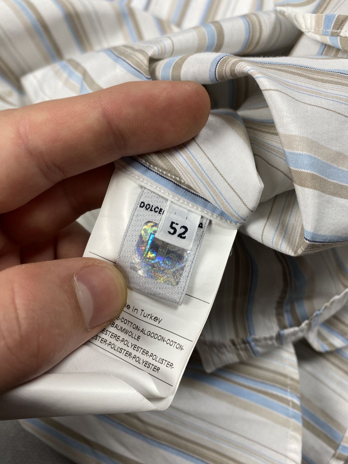 Dolce & Gabbana × Vintage Vintage Dolce & Gabbana D&G Striped Shirt Size L Size US L / EU 52-54 / 3 - 5 Thumbnail