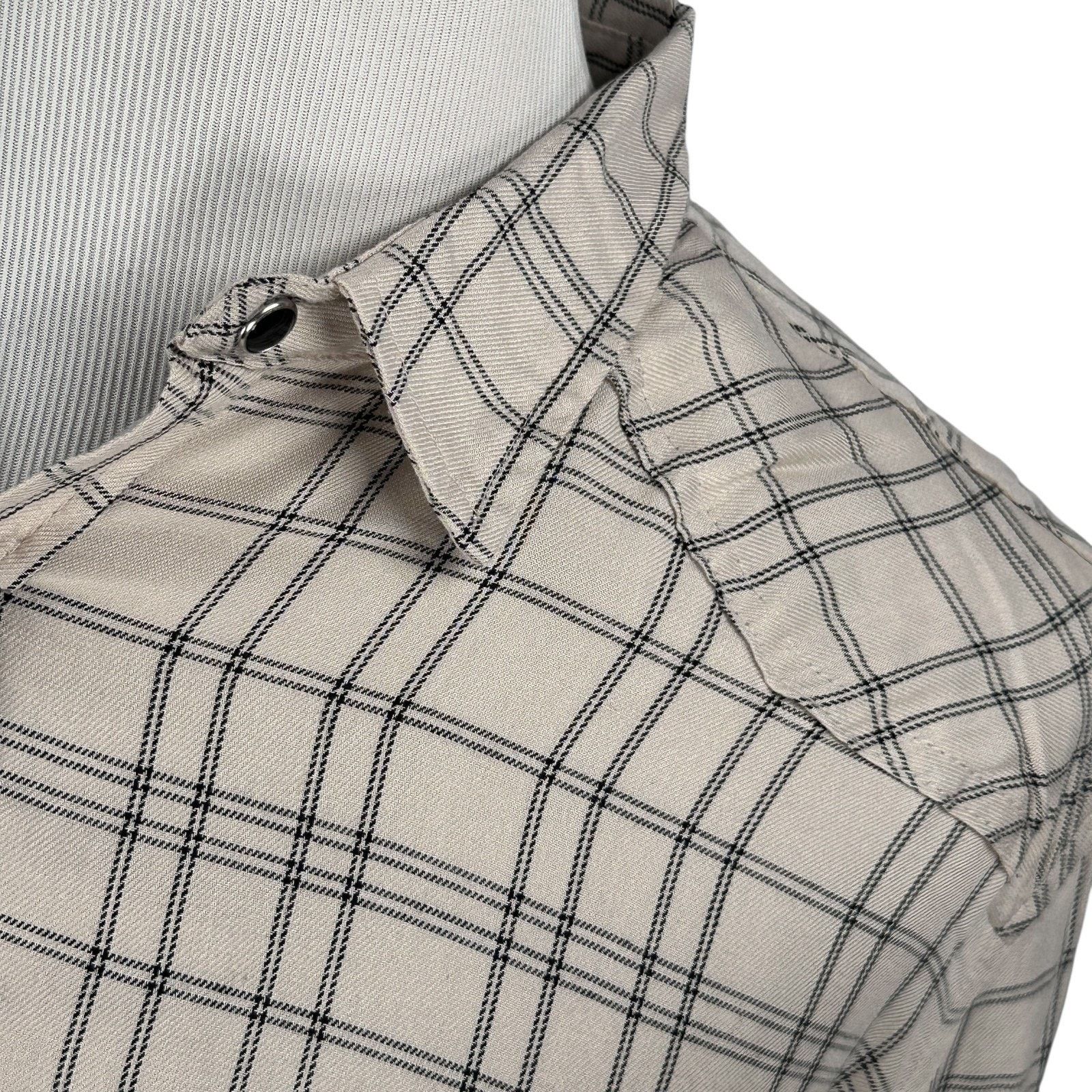 Other YoungLA Shirt Men’s XL Beige Checked Cowboy Cut Pearl Snap Size US XL / EU 56 / 4 - 3 Thumbnail