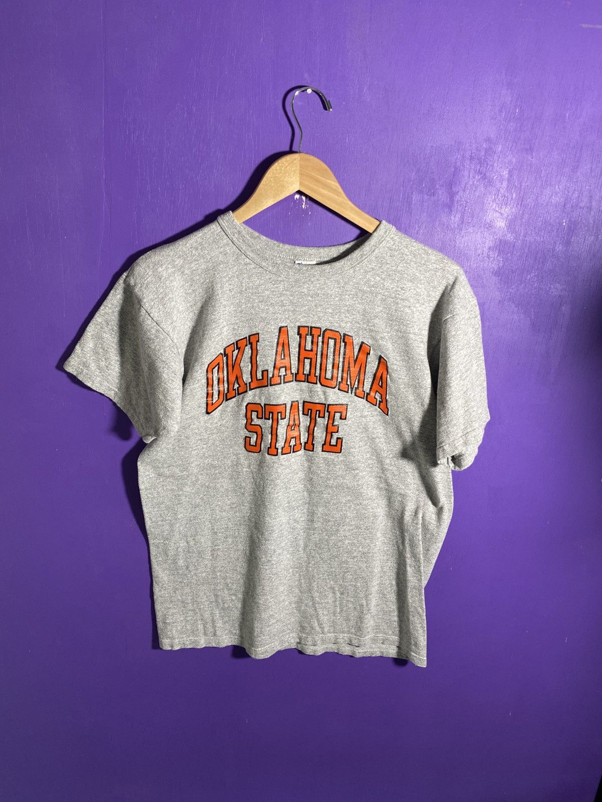 Champion × Vintage Vintage 80s Champion Oklahoma state spellout t-shirt Size US M / EU 48-50 / 2 - 1 Thumbnail
