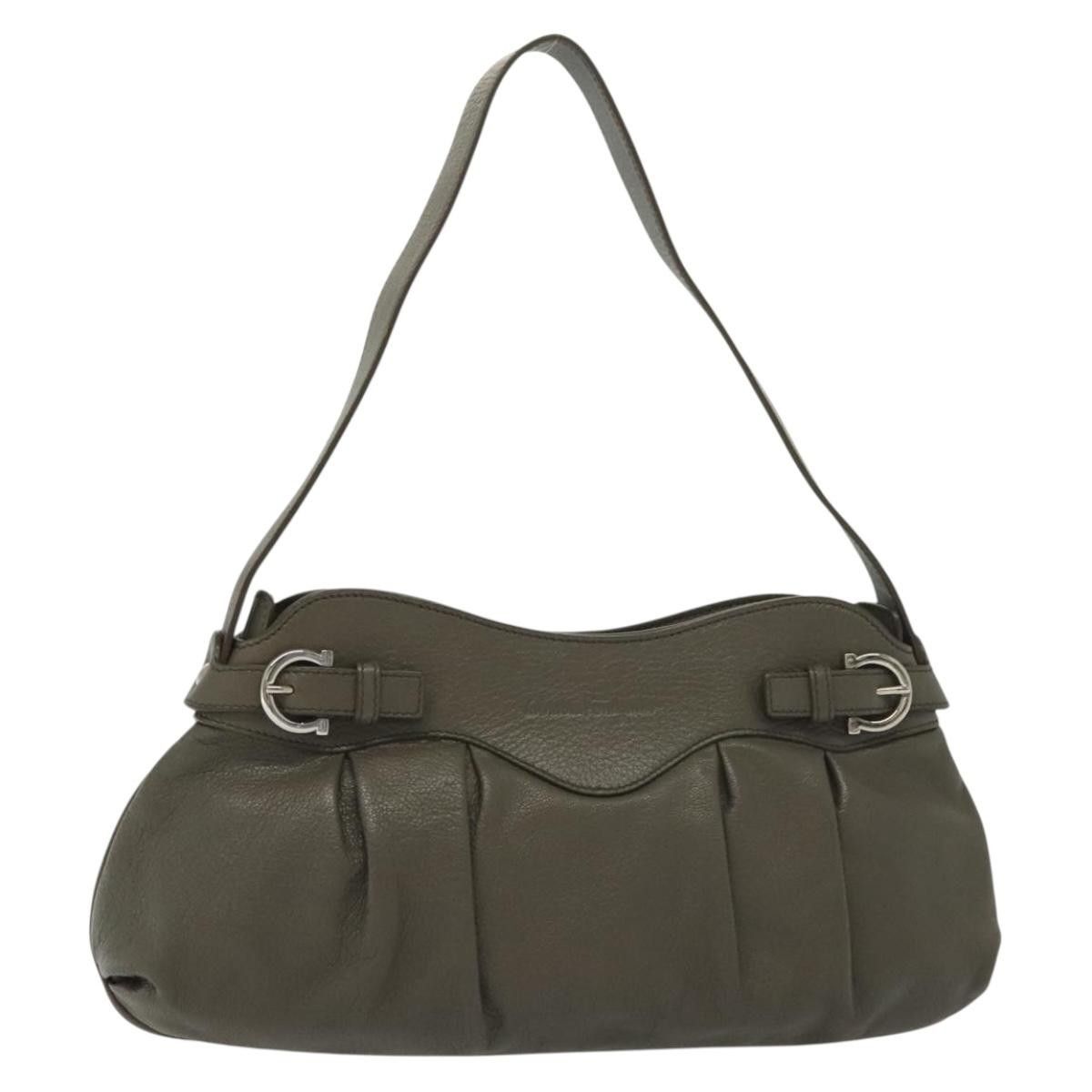 Salvatore Ferragamo Salvatore Ferragamo Gancini Shoulder Bag Leather Size ONE SIZE - 1 Thumbnail
