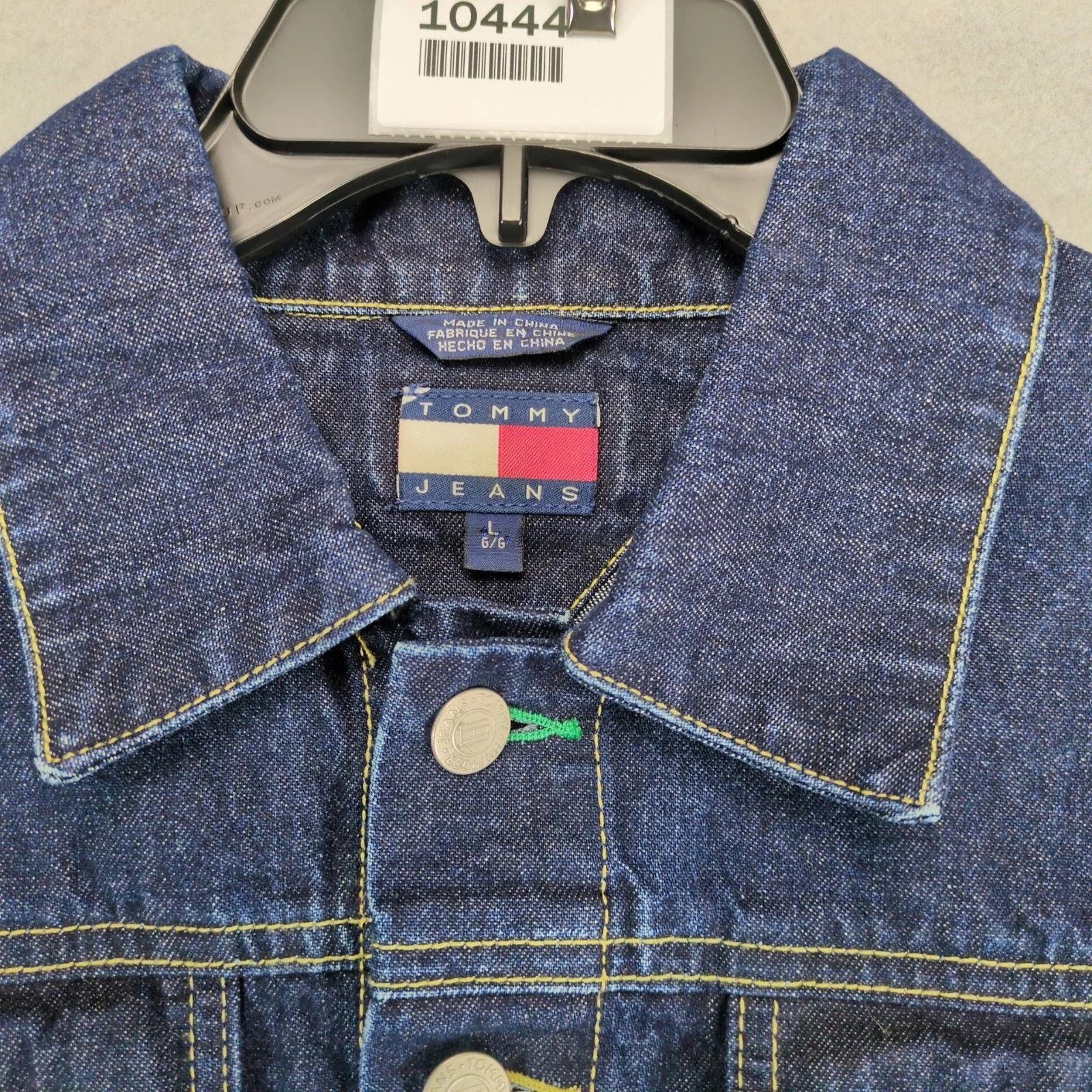 Tommy Hilfiger Vintage Y2K Tommy Hilfiger Jean Jacket Womens L Denim Dark Size L / US 10 / IT 46 - 4 Thumbnail