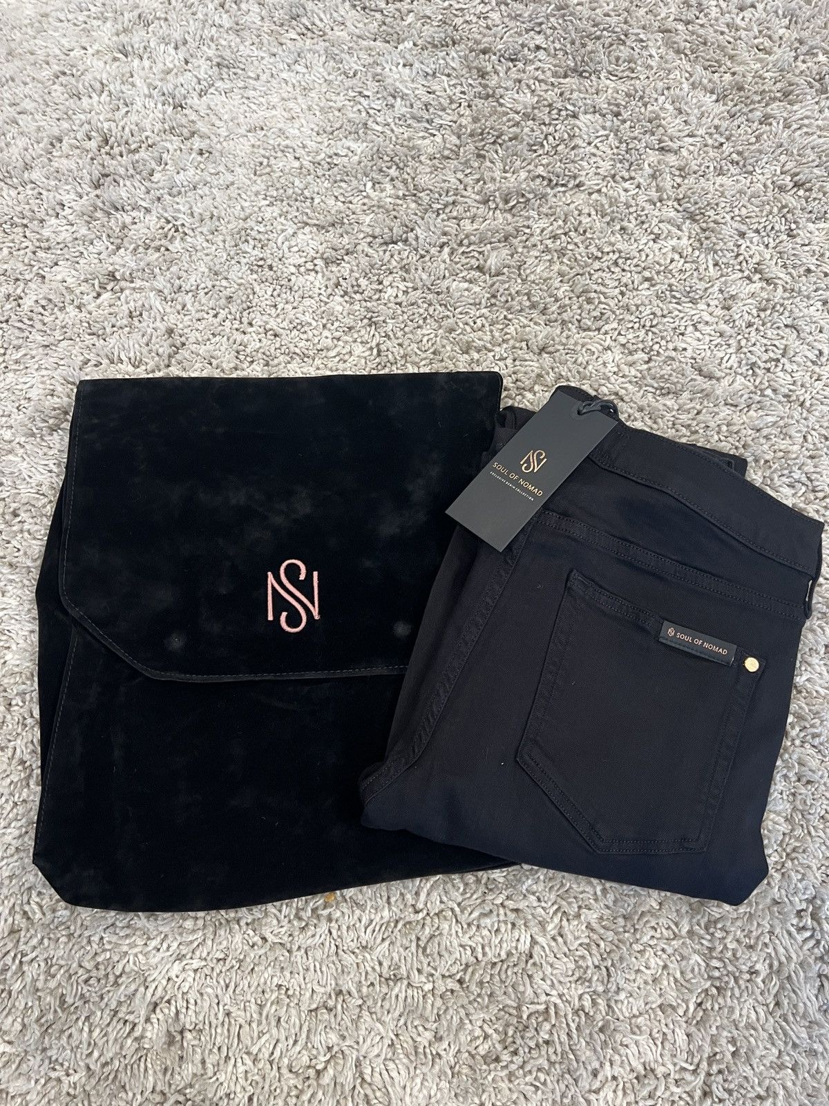 Other SOUL OF NOMAD Akira Skinny Denim Jeans NightRider Black Size US 32 / EU 48 - 14 Thumbnail