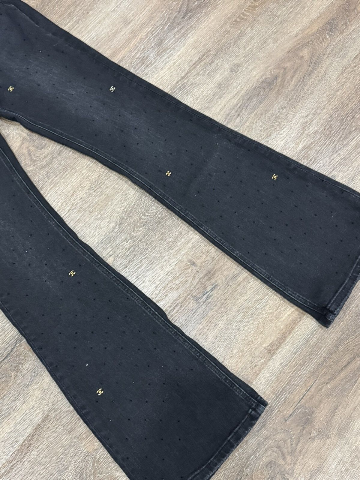 Japanese Brand Bedazzled Flare Denim Jeans Size US 30 / EU 46 - 19 Thumbnail