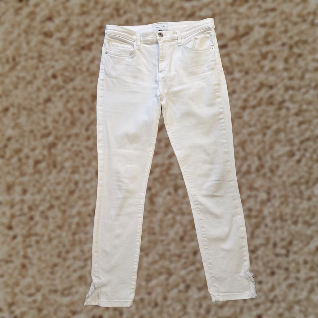 Vintage Current/Elliott Jeans Womens Size 28 White Denim Skinny Split Seam Capsule Casual MONTHLY Size 28" / US 6 / IT 42 - 1 Thumbnail