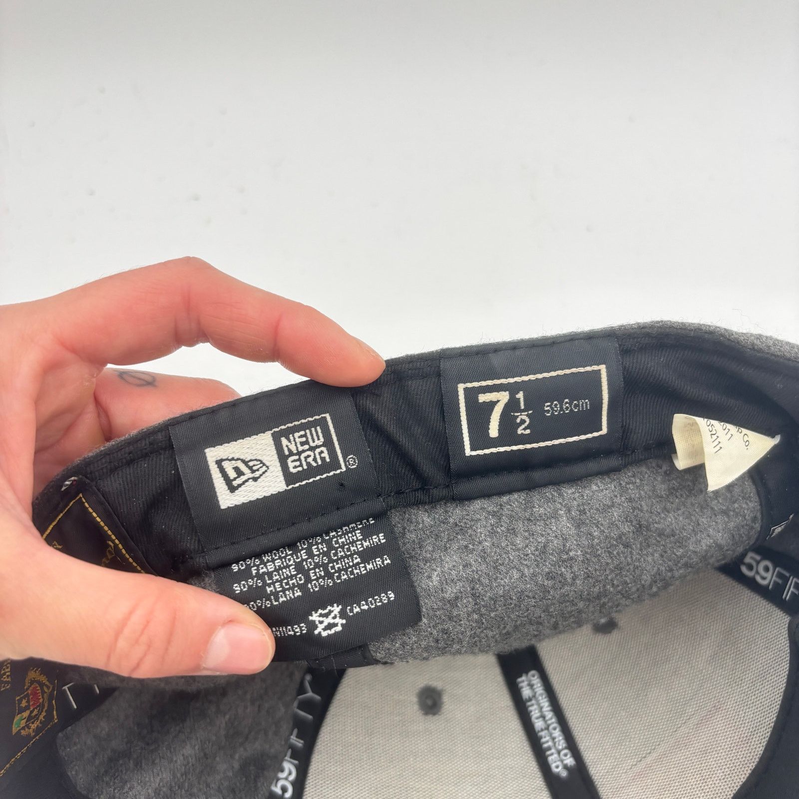 Loro Piana × New Era × Supreme Supreme x Loro Piana Wool Cashmere Fitted Cap 71/2 New Era Size ONE SIZE - 8 Thumbnail