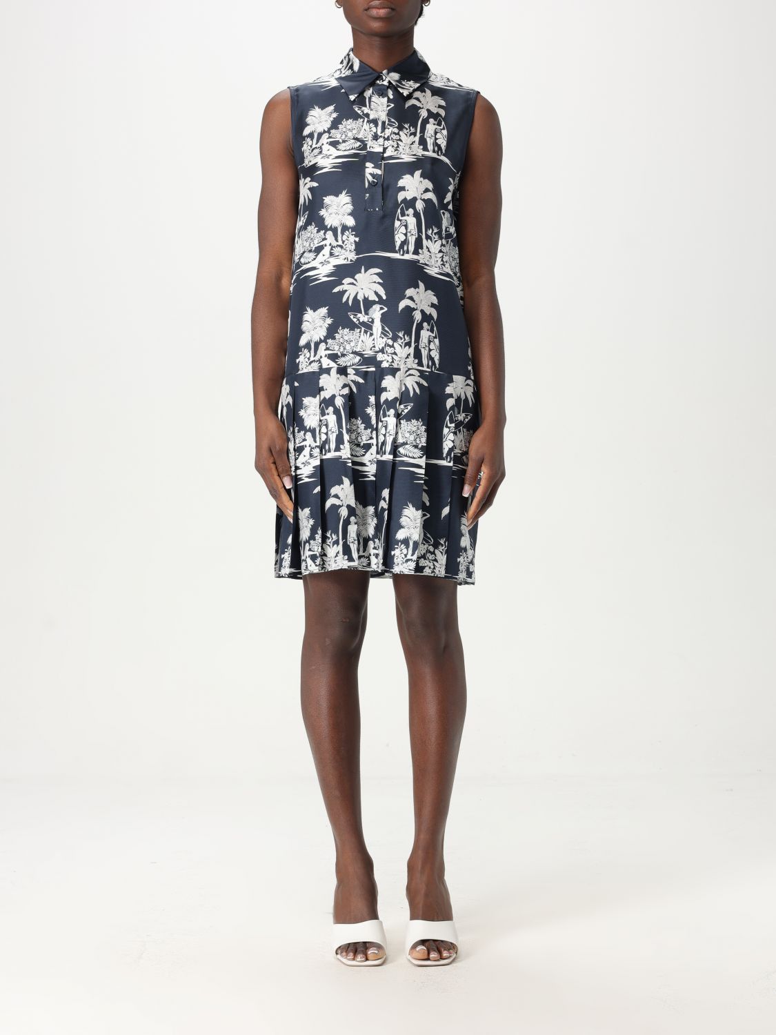 Max Mara Max Mara Dress Woman Blue Size XS / US 0-2 / IT 36-38 - 1 Preview