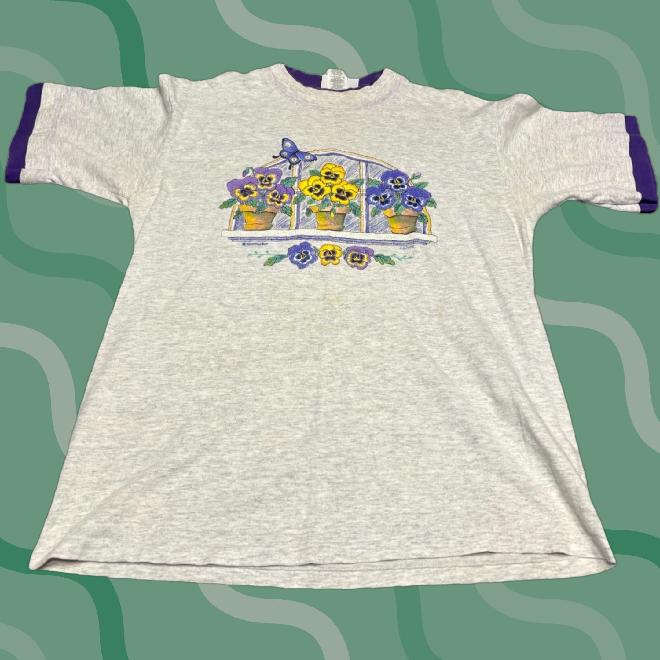 Vintage VINTAGE 90S Gopher sport Shirt Unisex Adults M Floral Cotton T-Shirt 90s Size US M / EU 48-50 / 2 - 1 Thumbnail