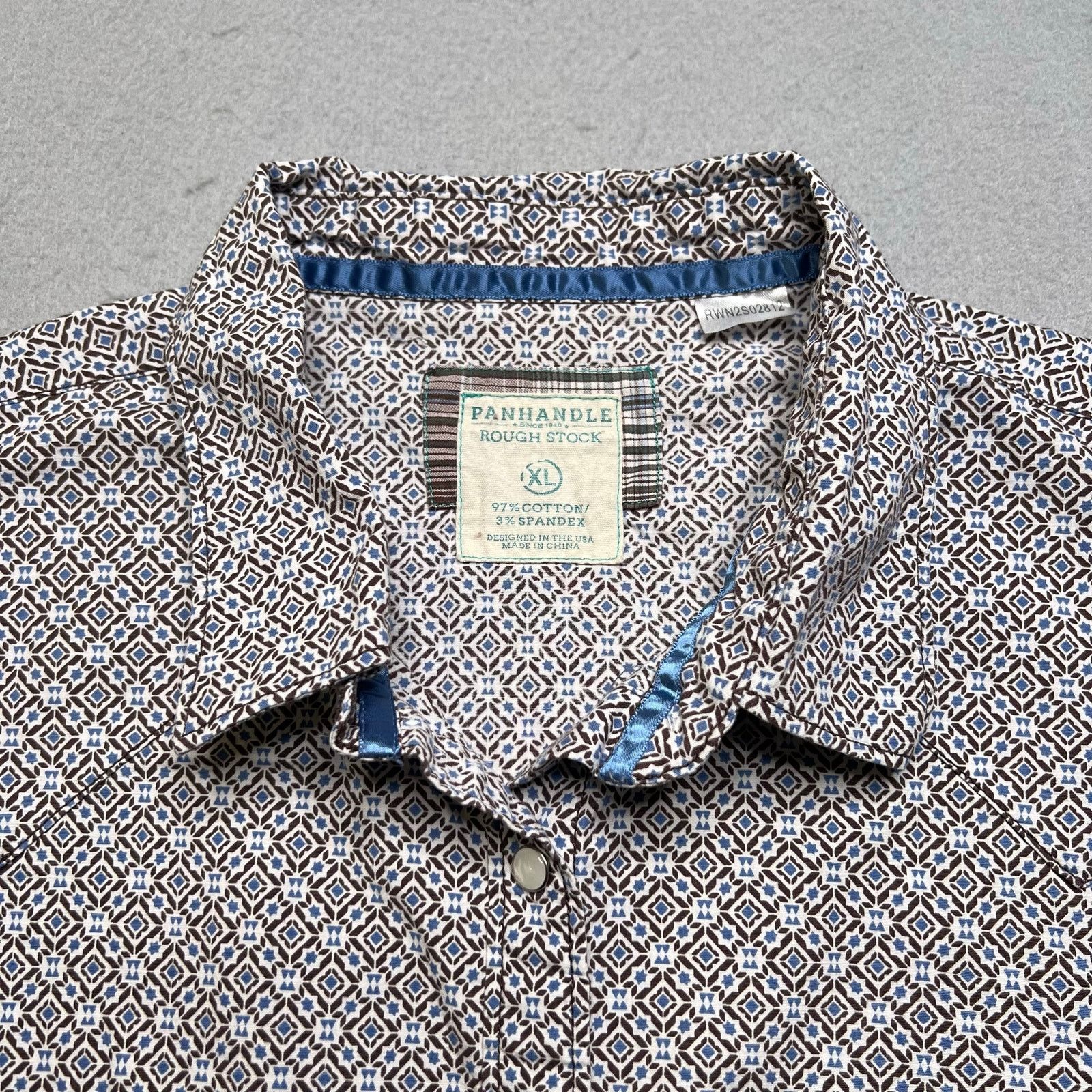 Panhandle Slim Panhandle Rough Stock Western Aztec Shirt Men XL Snap Pearl Size US XL / EU 56 / 4 - 2 Thumbnail