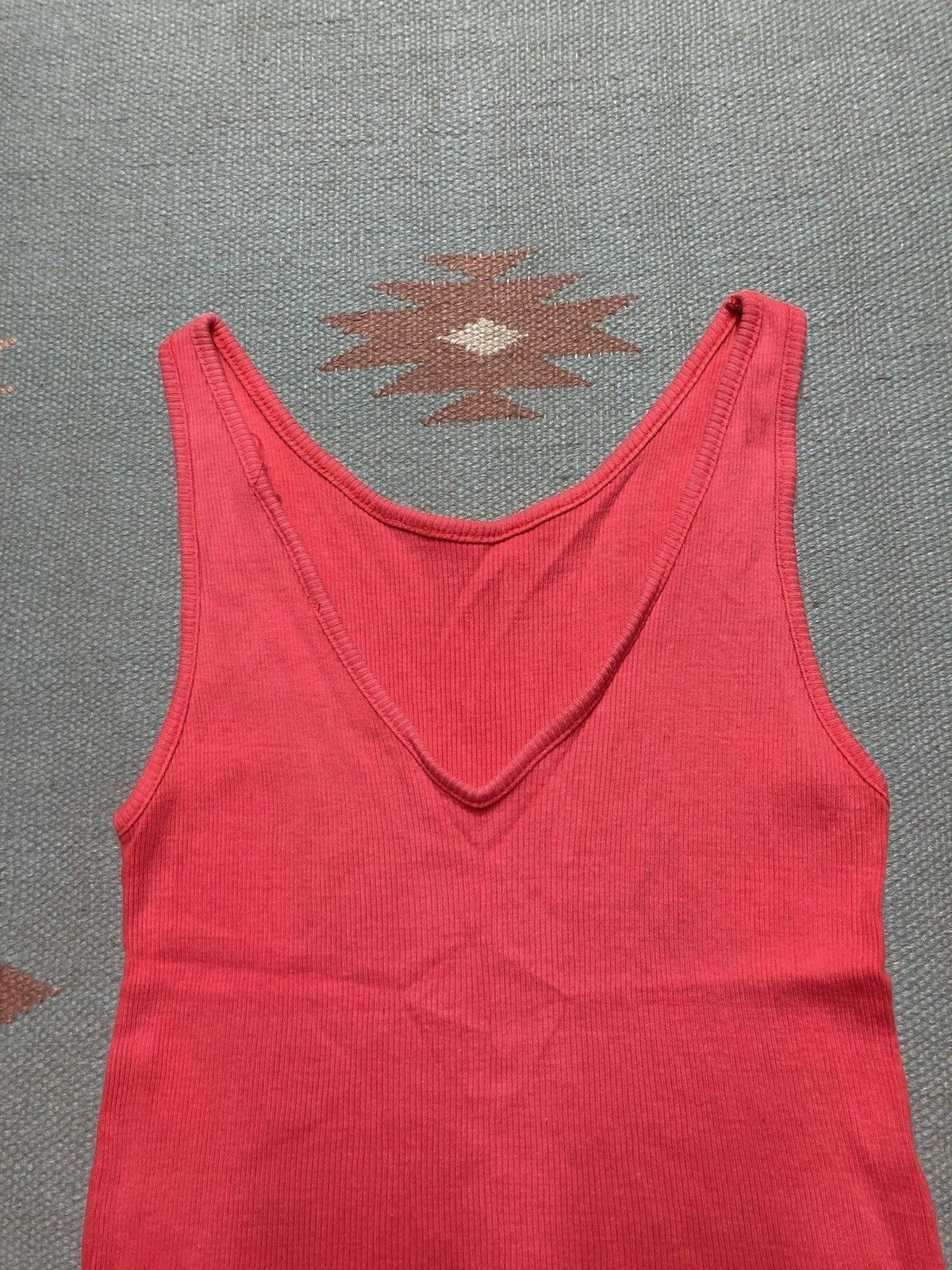 Vintage VTG Ribbed tank top beater shirt soft cotton beach women’s L Size L / US 10 / IT 46 - 3 Thumbnail