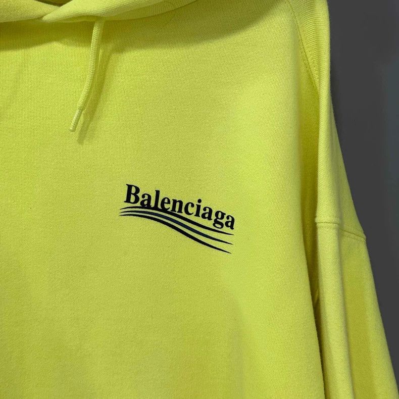 Balenciaga Balenciaga Fluorescent Yellow Coke Logo Sweatshirt Size US S / EU 44-46 / 1 - 2 Thumbnail