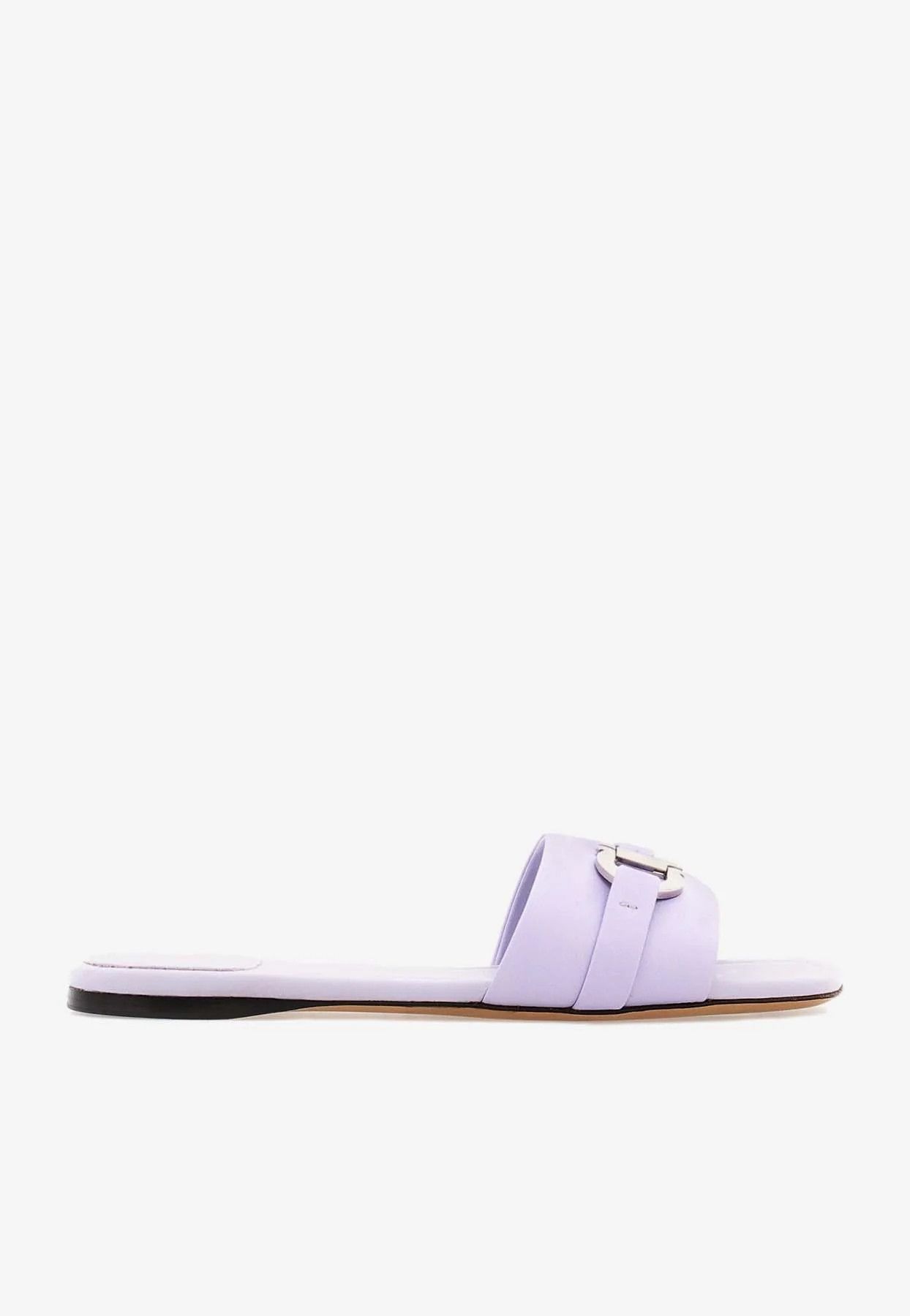 Salvatore Ferragamo o1s1rm1225 Flat Slides in Light Blue Size US 7 / IT 37 - 1 Thumbnail