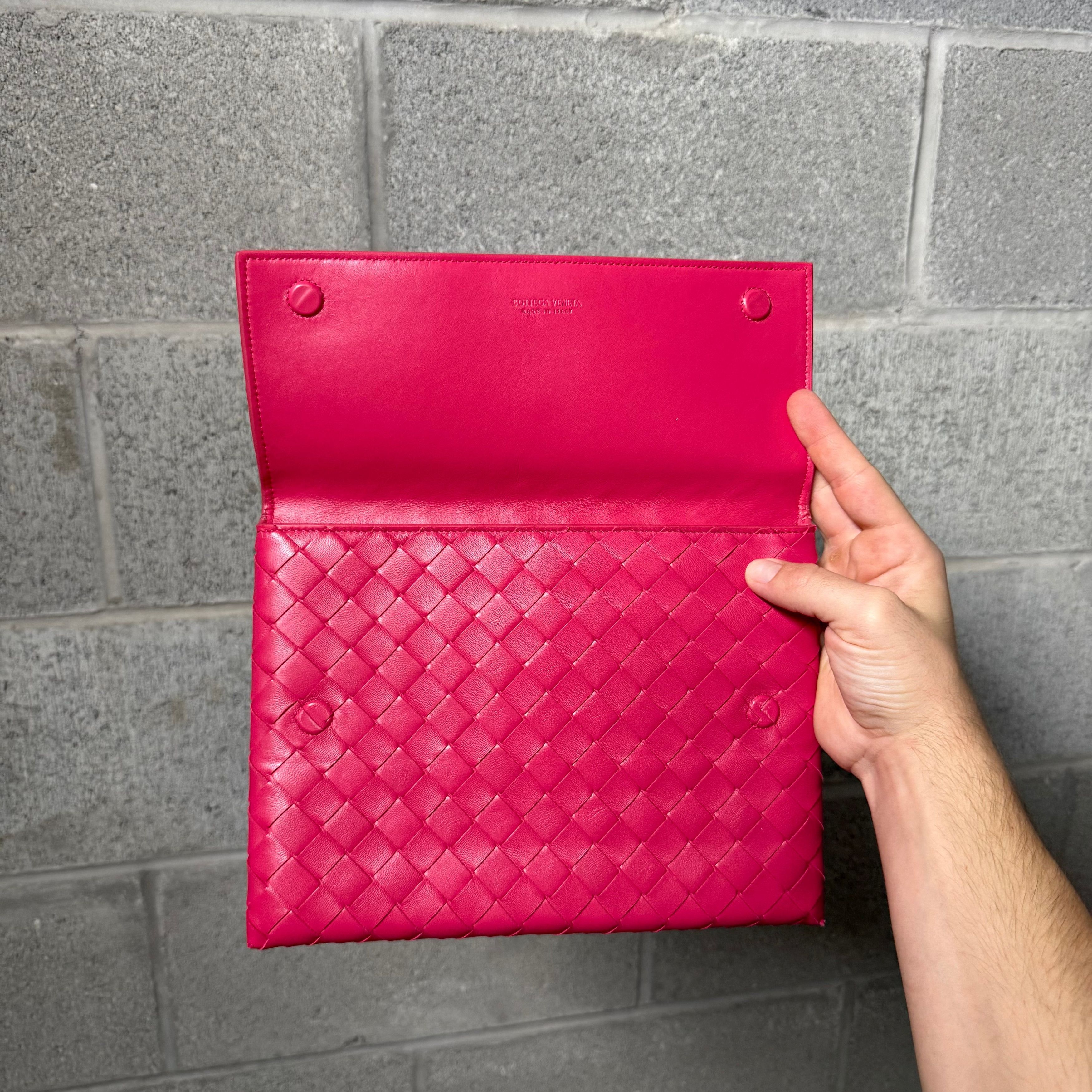 Bottega Veneta Bottega Veneta Pink Flap Pouch Wallet Size ONE SIZE - 3 Thumbnail