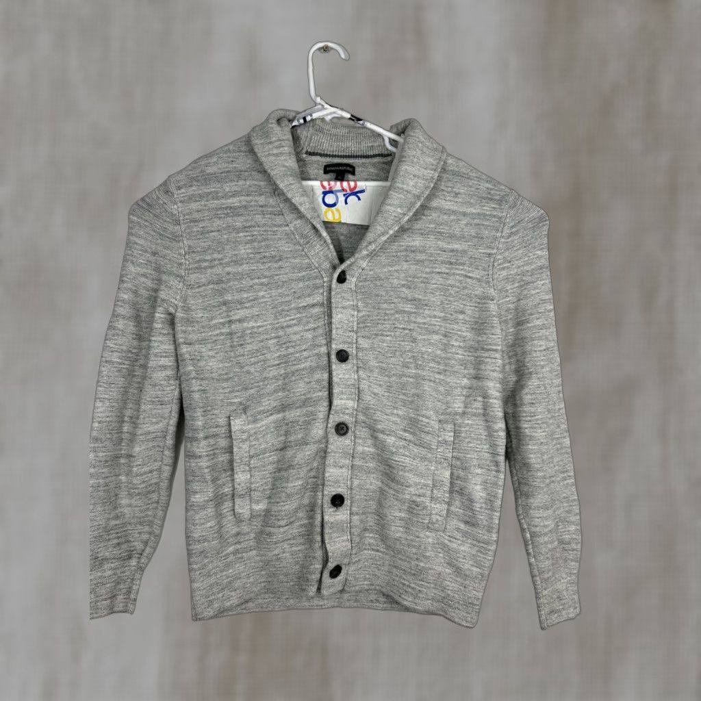 Banana Republic VINTAGE/No — Banana Republic Mens Cardigan Shirt? Size US L / EU 52-54 / 3 - 1 Thumbnail