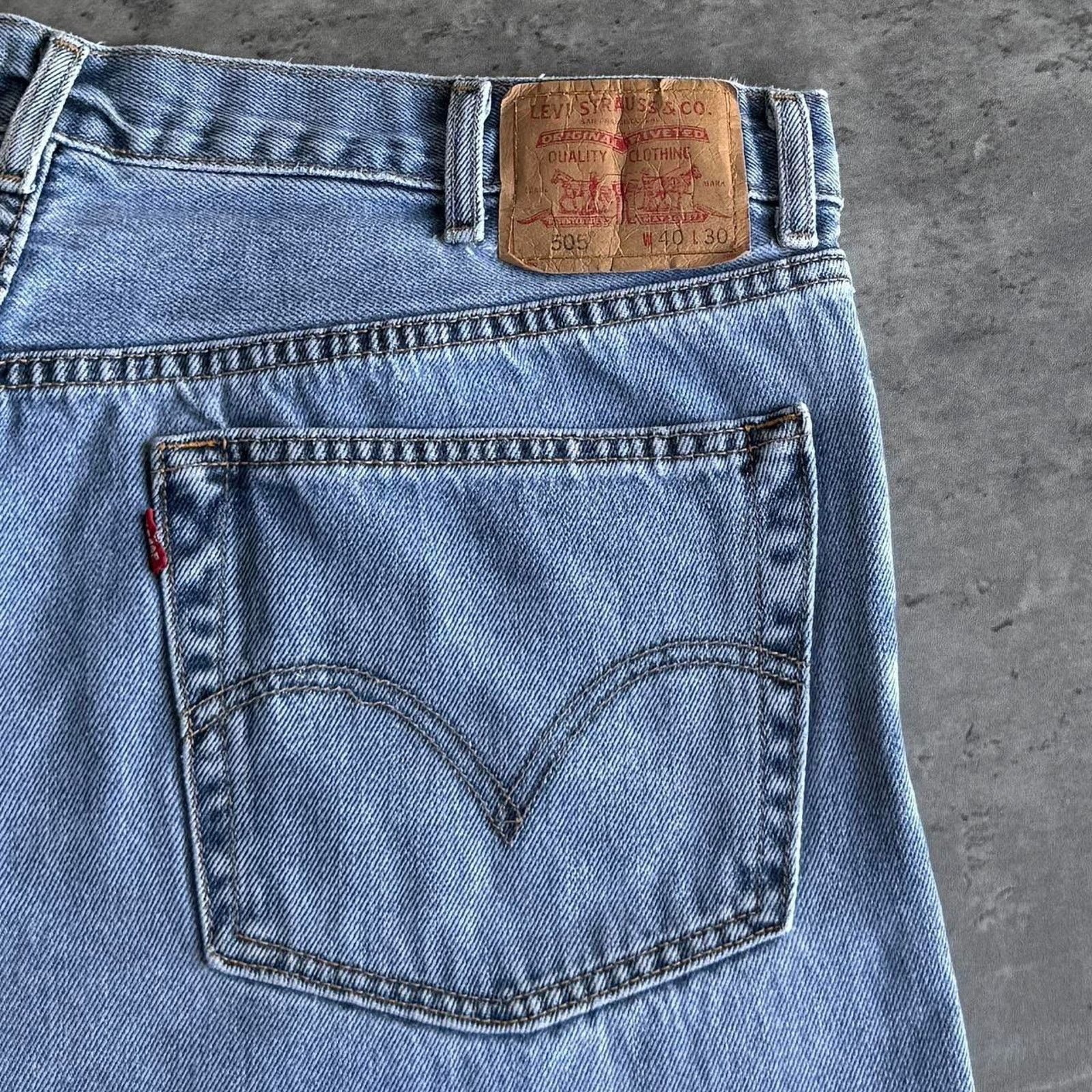 Levi's × Levi's Vintage Clothing × Vintage Vintage Y2K Levi’s 505 Baggy Grunge Opium Light Wash Jeans Size US 38 / EU 54 - 3 Thumbnail
