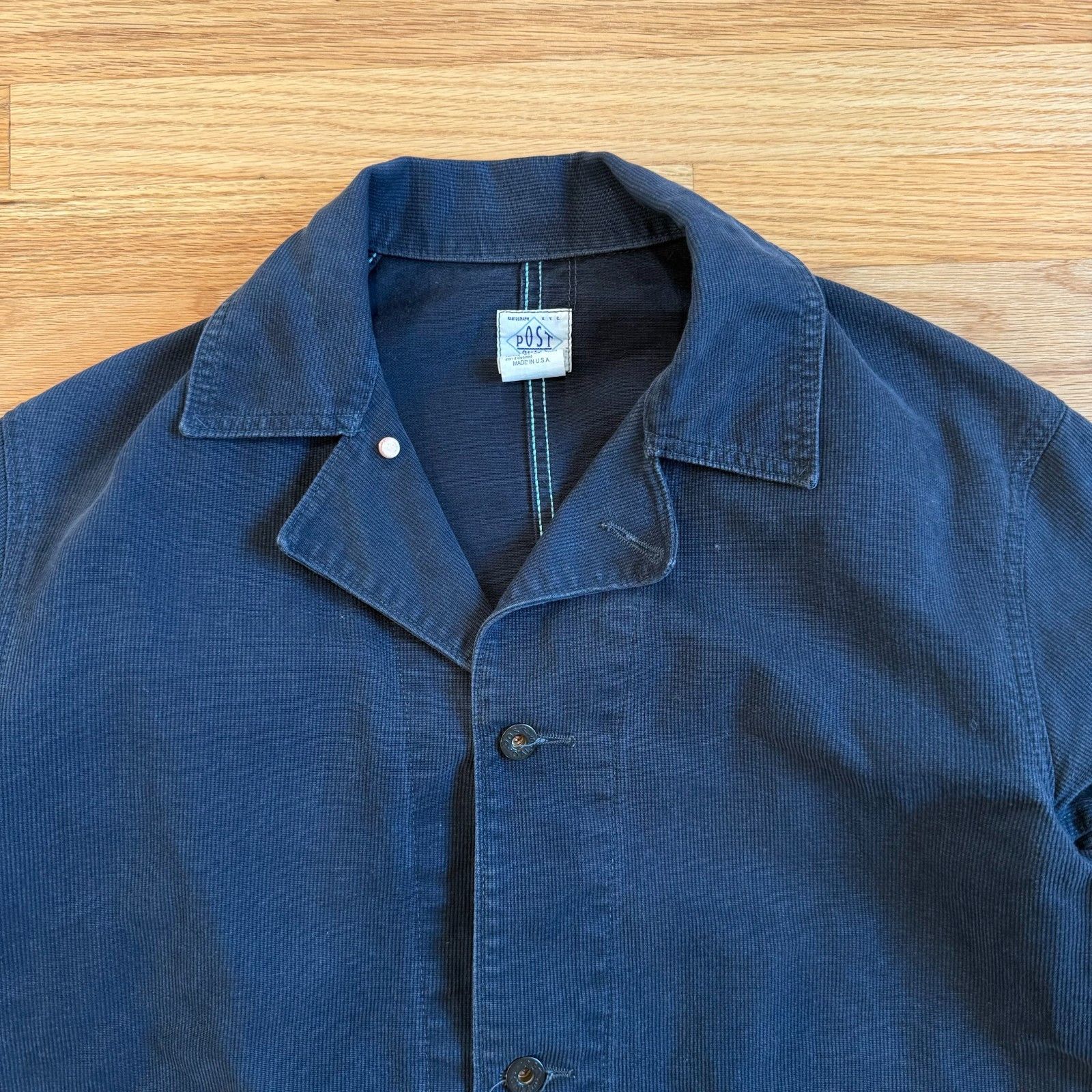 Post Overalls Post Overalls O'Alls OK43 Bedford Cord Utility Jacket Navy Size US M / EU 48-50 / 2 - 9 Thumbnail
