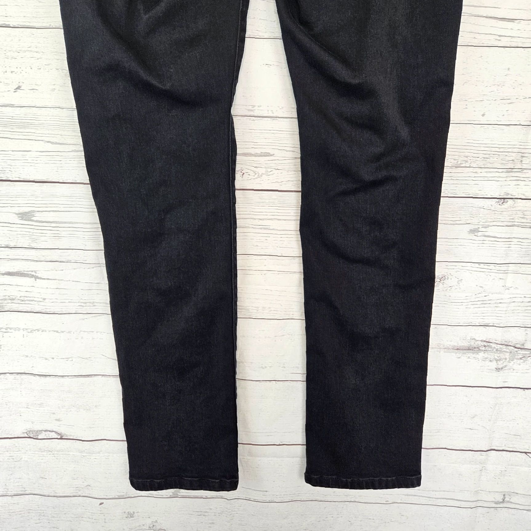 Vintage Cabi Jeans 3387 Womens Slim Boyfriend Jeans Sz 8 Black Distressed Mid Rise, Cotton Blend, Denim, Regular, Womens, Jeans, Distressed, Mid Rise, Black Size 30" / US 8 / IT 44 - 5 Thumbnail