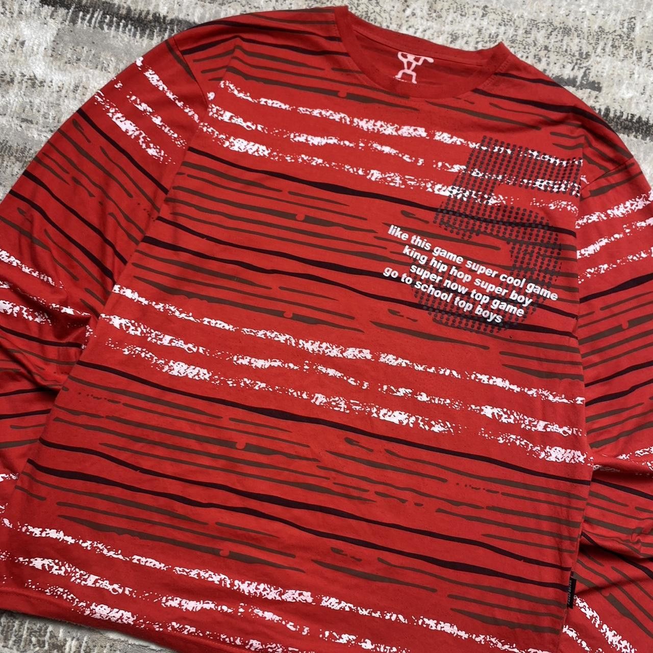 Japanese Brand 00s Graphic Longsleeve Tee Red XXL Size US XXL / EU 58 / 5 - 2 Thumbnail