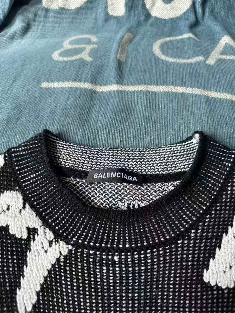 Balenciaga Balenciaga Cursive bullet screen sweater Size US XS / EU 42 / 0 - 3 Thumbnail