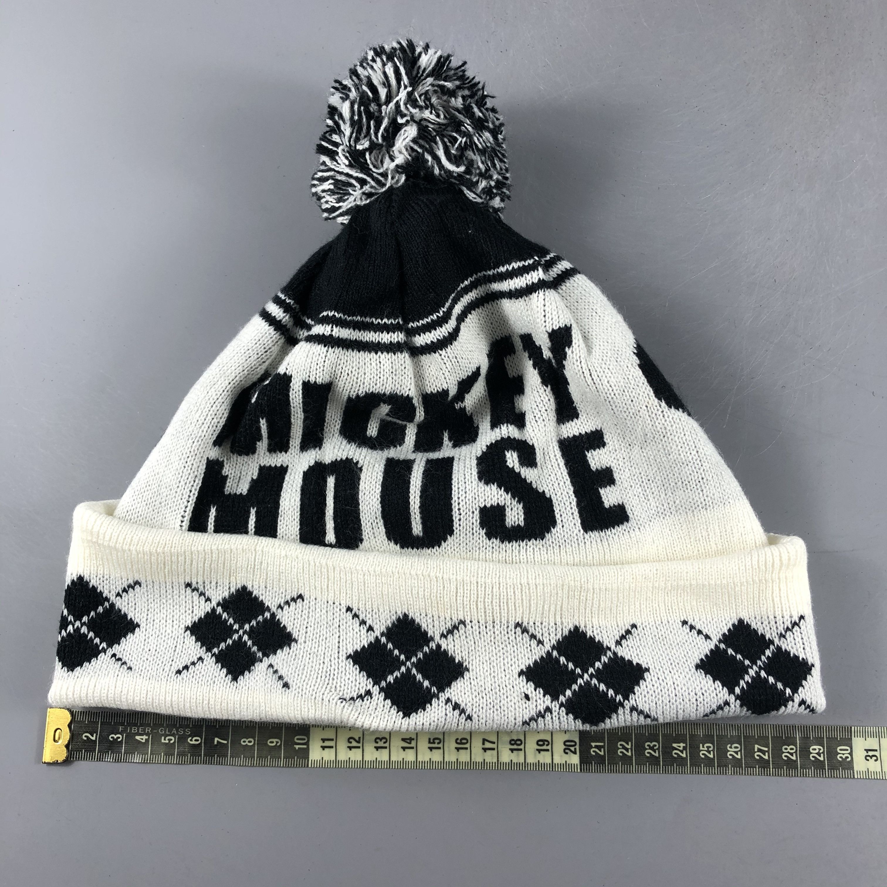 Mickey Mouse × Vintage Mickey Mouse Beanie Snow Hat Snow Cap -D142 Size ONE SIZE - 3 Thumbnail