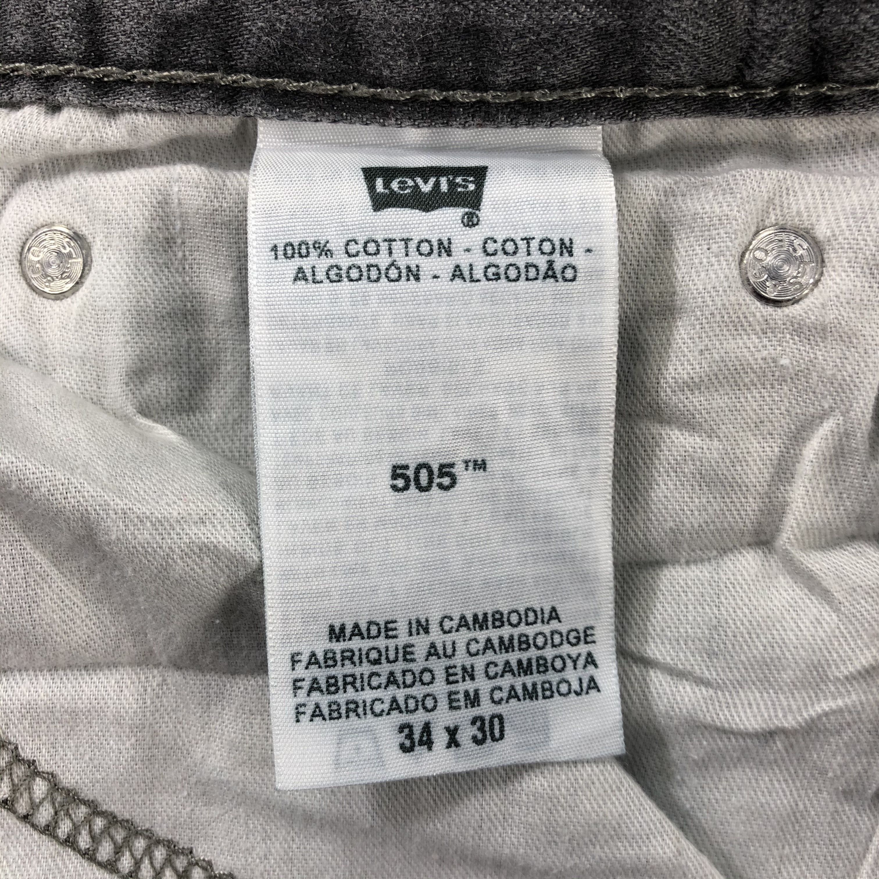 Levi's Vintage Faded Black Levis 505 Jeans-J2389 Size US 32 / EU 48 - 9 Thumbnail