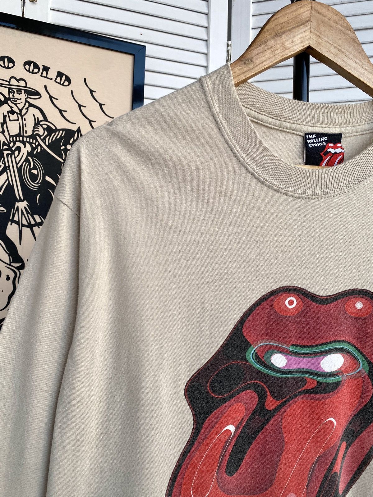 Band Tees × The Rolling Stones × Vintage Vintage 2006 The Rolling Stones Long Sleeve Shirt Big Logo Size US S / EU 44-46 / 1 - 4 Thumbnail