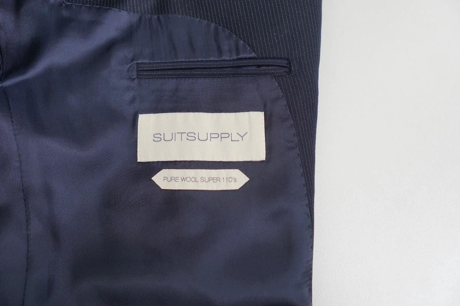 Suitsupply Men Suitsupply Suit Lazio Single Btreasted Wool S110's US46S Size 46S - 5 Thumbnail