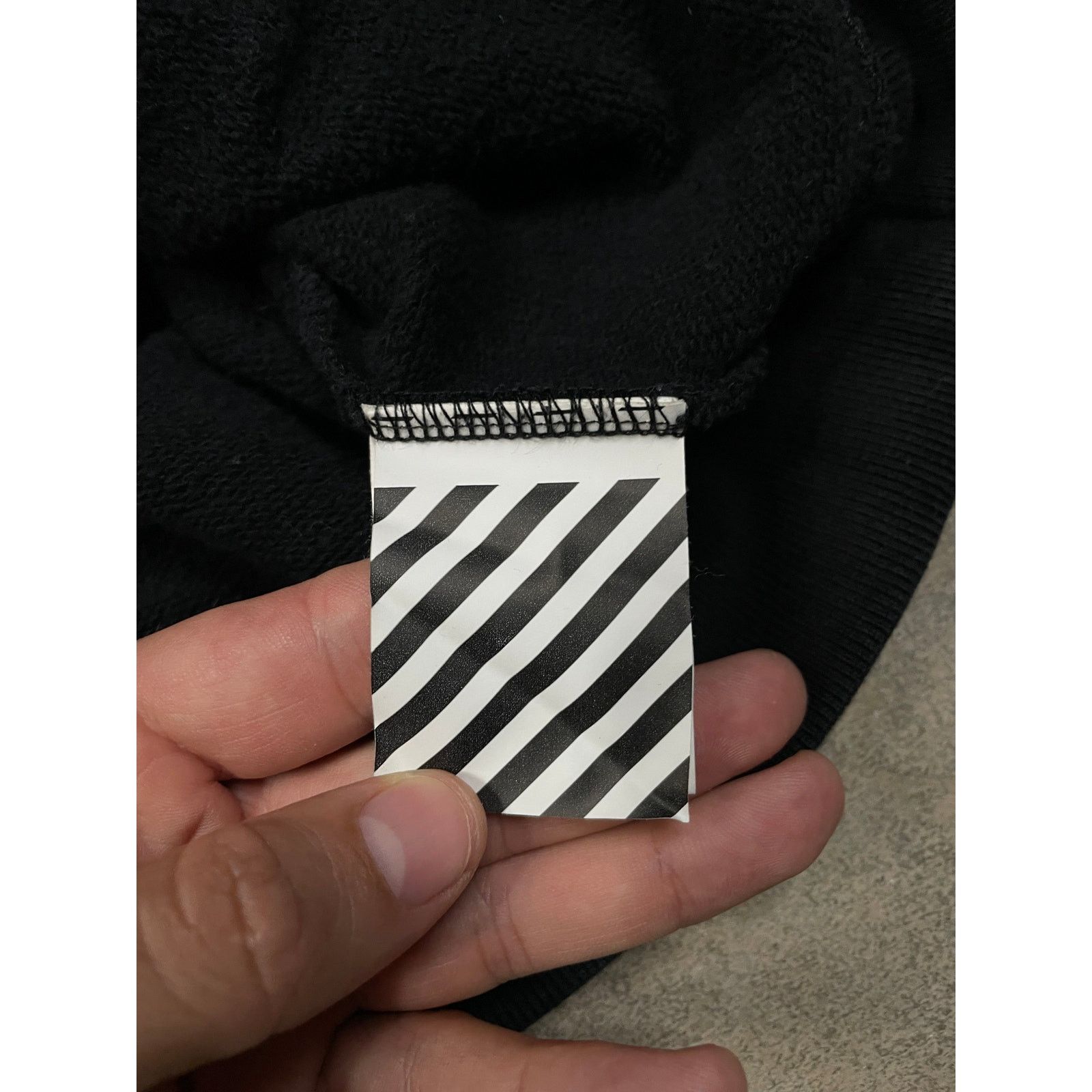 Off-White Off-White Hoodie Black Blue Rationalism XL Used Size US XL / EU 56 / 4 - 6 Thumbnail