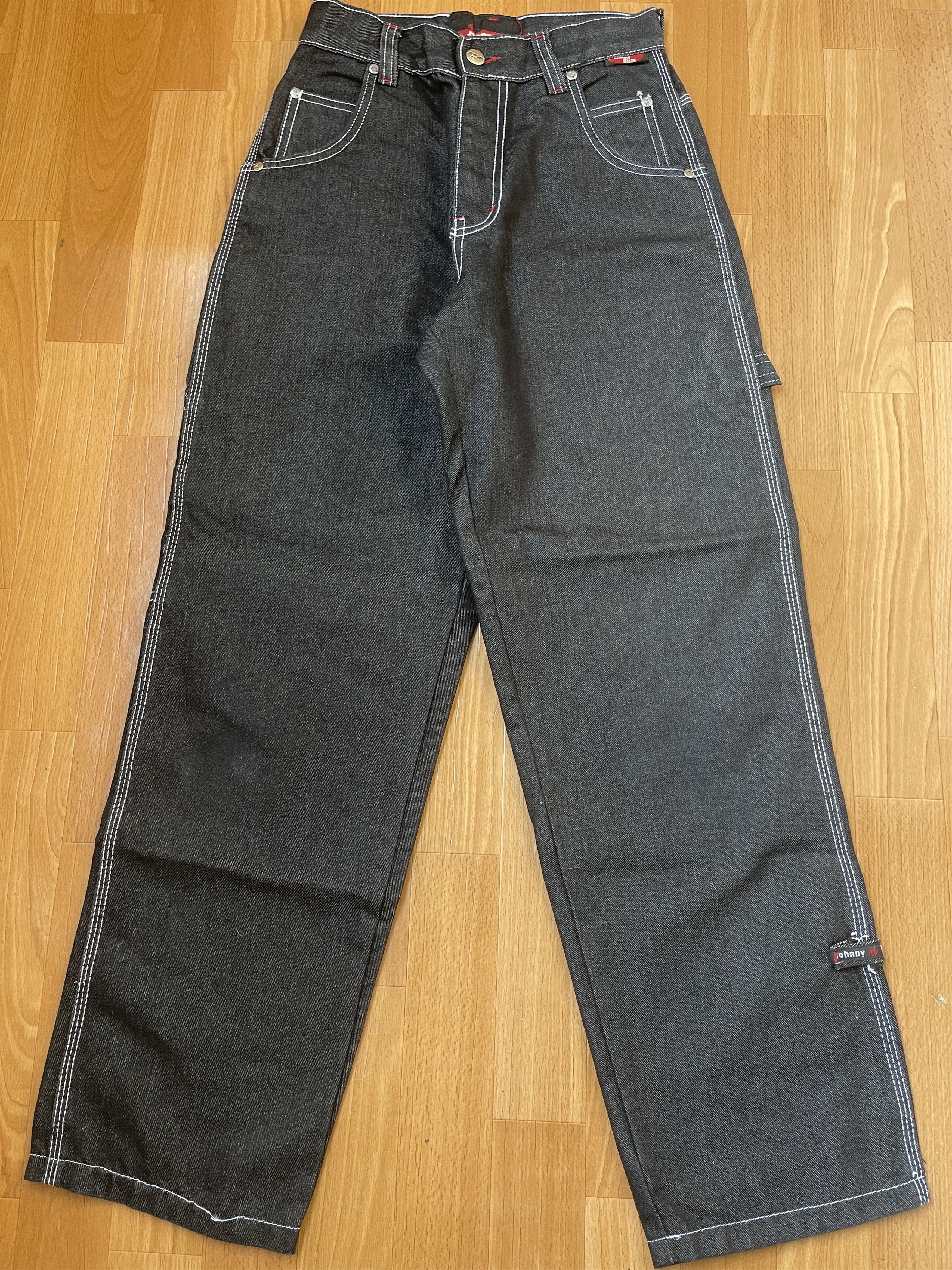 Wu-Tang Clan Johnny Blaze jeans shiny metallic silver baggy Wu Wear 26 Size US 26 / EU 42 - 7 Thumbnail