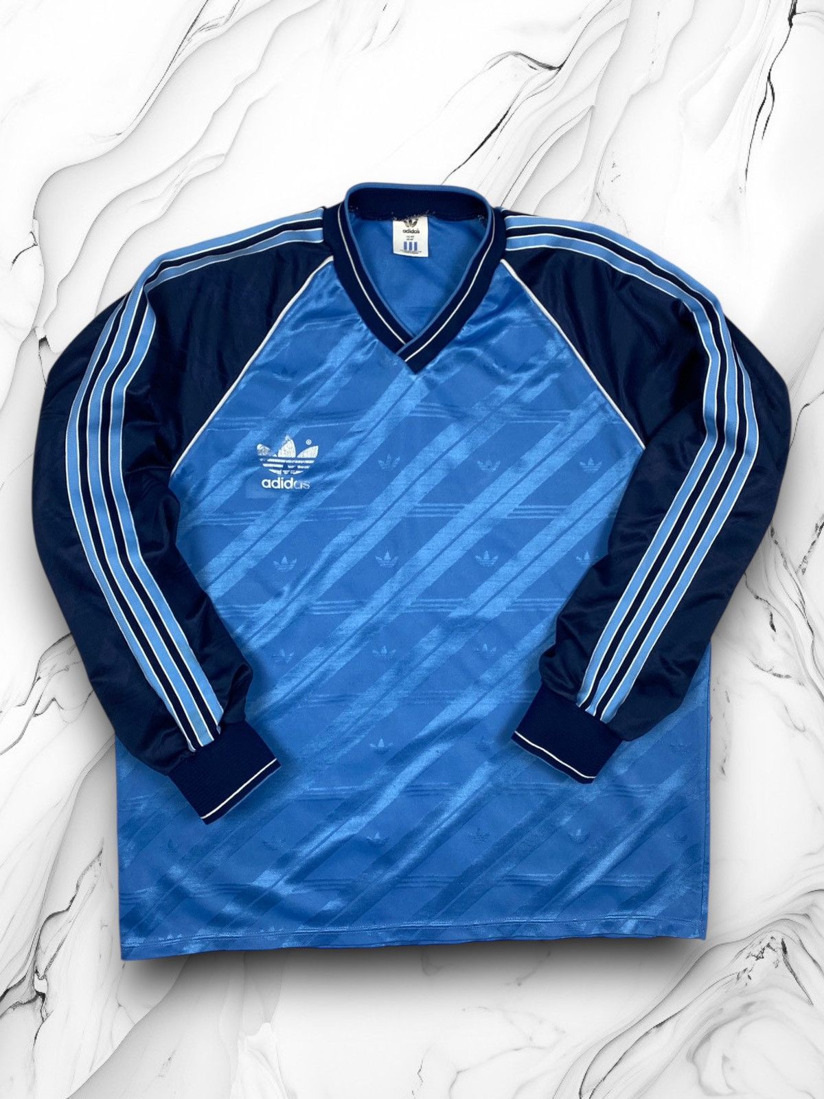 Adidas Vintage Adidas Long Sleeve Retro 80s Soccer Football Jersey 