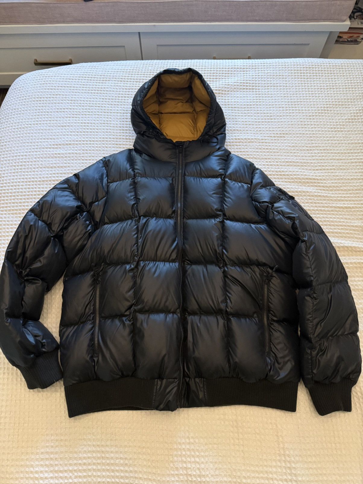 Nike Nike Vintage Y2K Down 550 Quilted Puffer Bomber Black XXLT Size US XXL / EU 58 / 5 - 1 Thumbnail