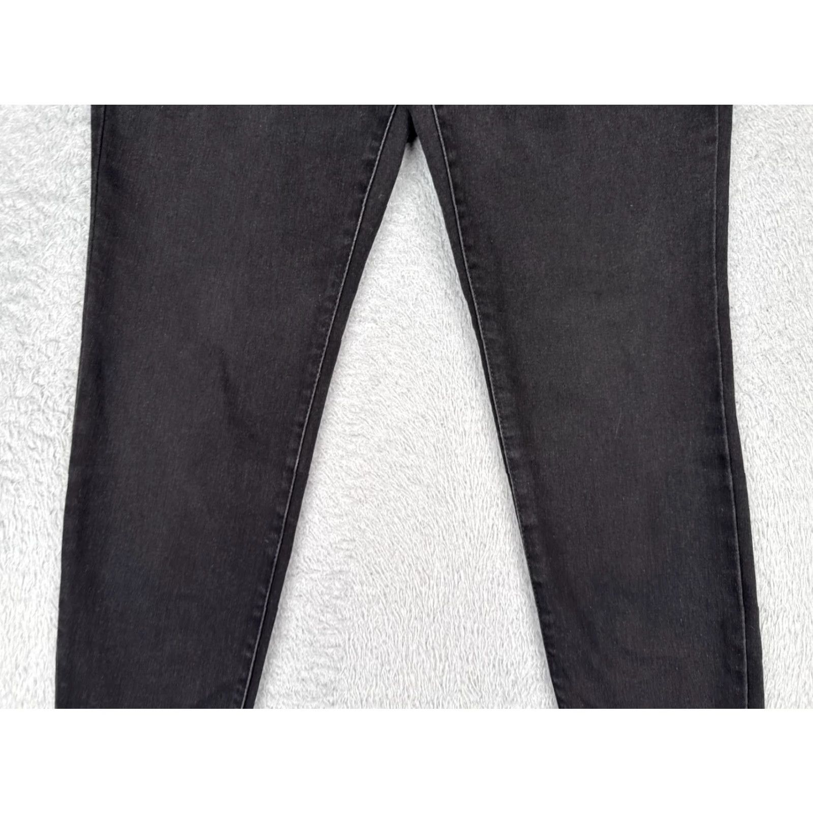 Vintage Style&co. Jeans Womens 4 Black Denim Skinny Mid Rise 28x30 Cotton Size 27" / US 4 / IT 40 - 3 Thumbnail
