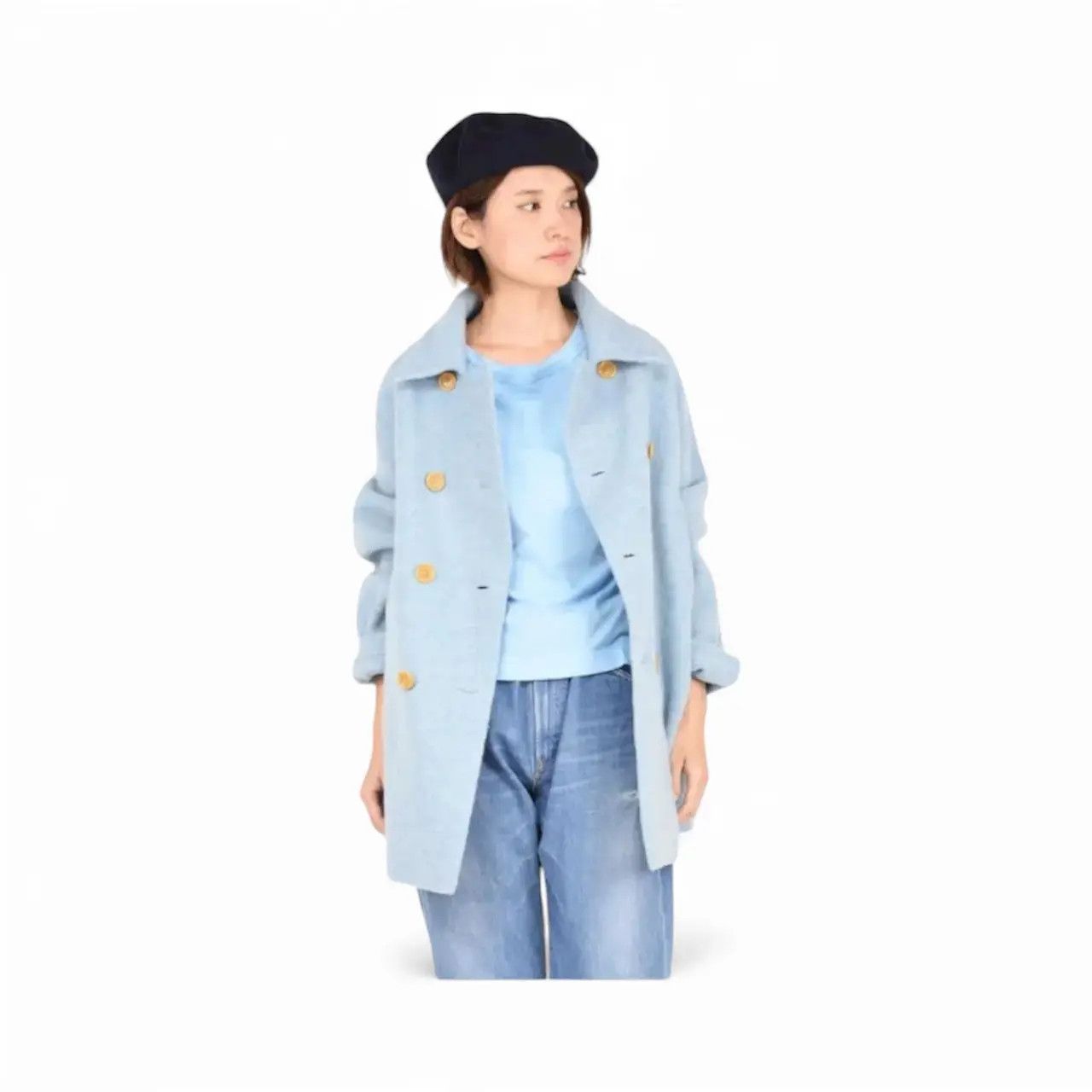 Japanese Brand 45R Japan Wool US Navy Peacoat Jacket Size US M / EU 48-50 / 2 - 3 Thumbnail