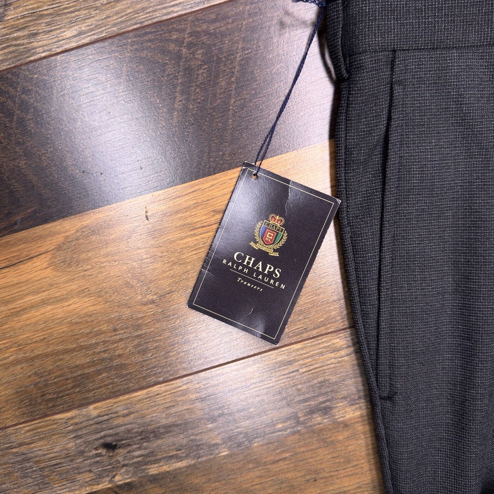Ralph Lauren VINTAGE Chaps Ralph Lauren Pants Trousers Mens 38x34 Gray Pleated Cuffed New Dress Pants Classic Vertical Straight Size US 38 / EU 54 - 5 Thumbnail