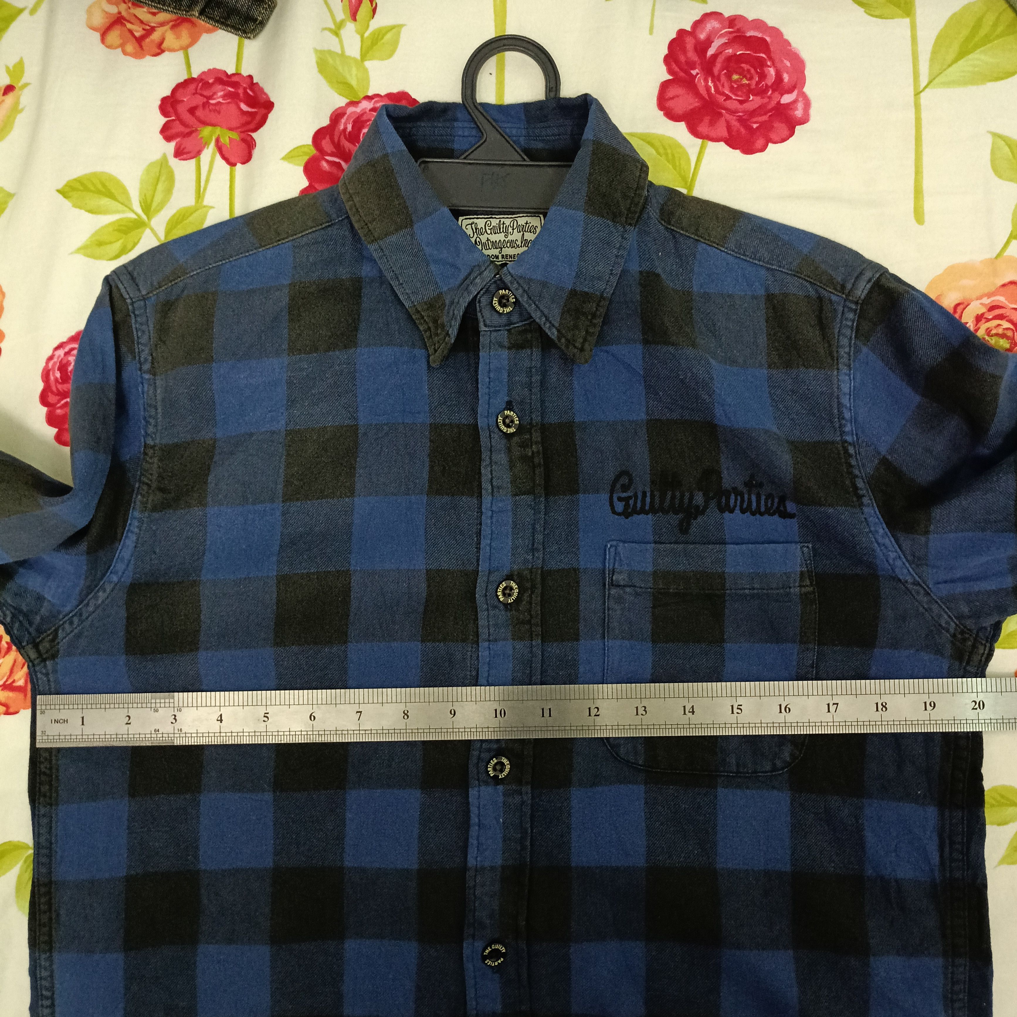 Wacko Maria WACKO MARIA GUILTY PARTIES PLAID FLANNEL SHIRT Size US M / EU 48-50 / 2 - 9 Thumbnail