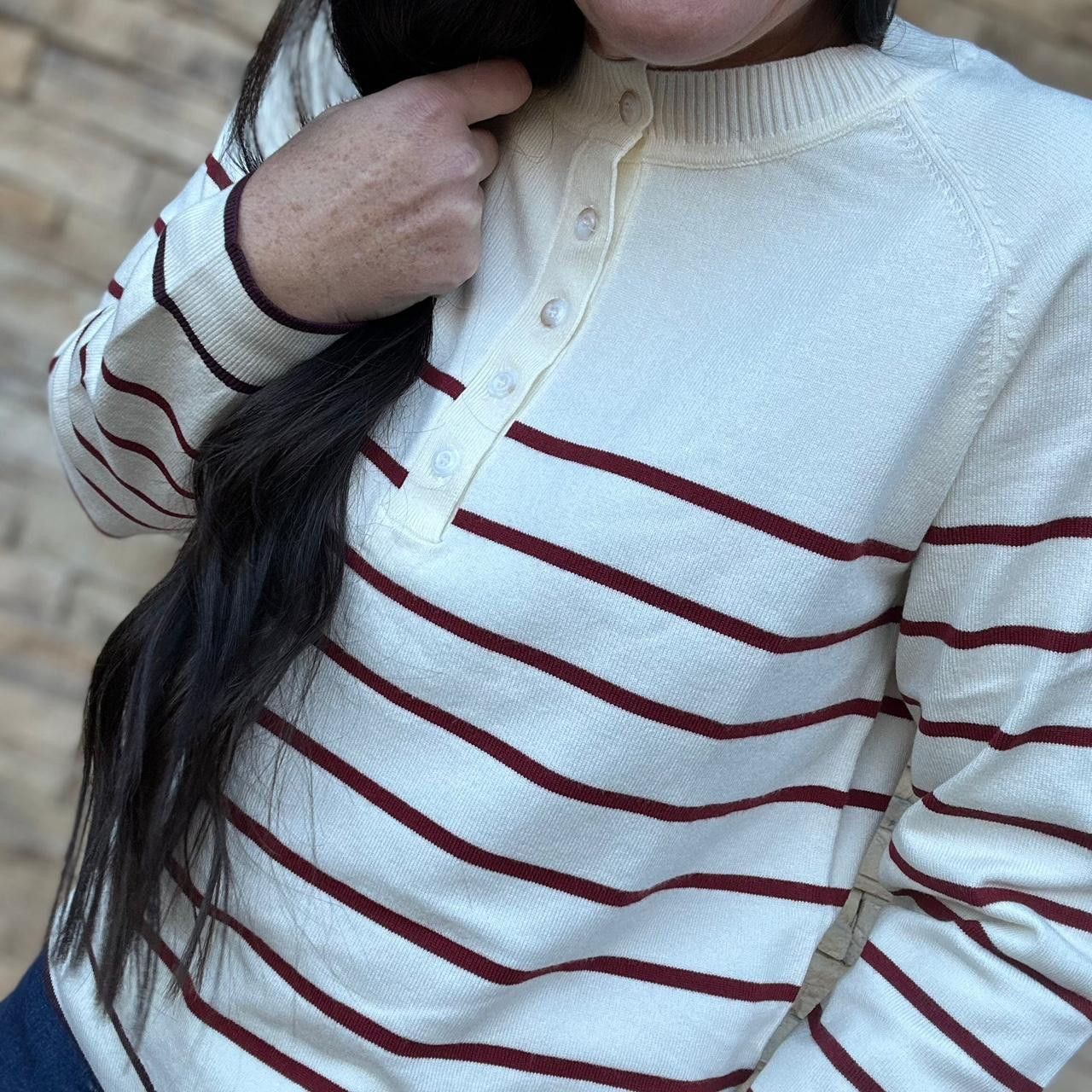 The Unbranded Brand Anniewear Los Angeles Striped Knit Size L / US 10 / IT 46 - 1 Thumbnail