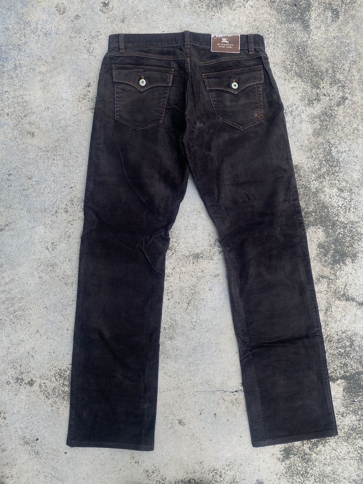 Burberry × Designer × Japanese Brand Burberry Loose Corduroy Pants Size US 32 / EU 48 - 12 Thumbnail