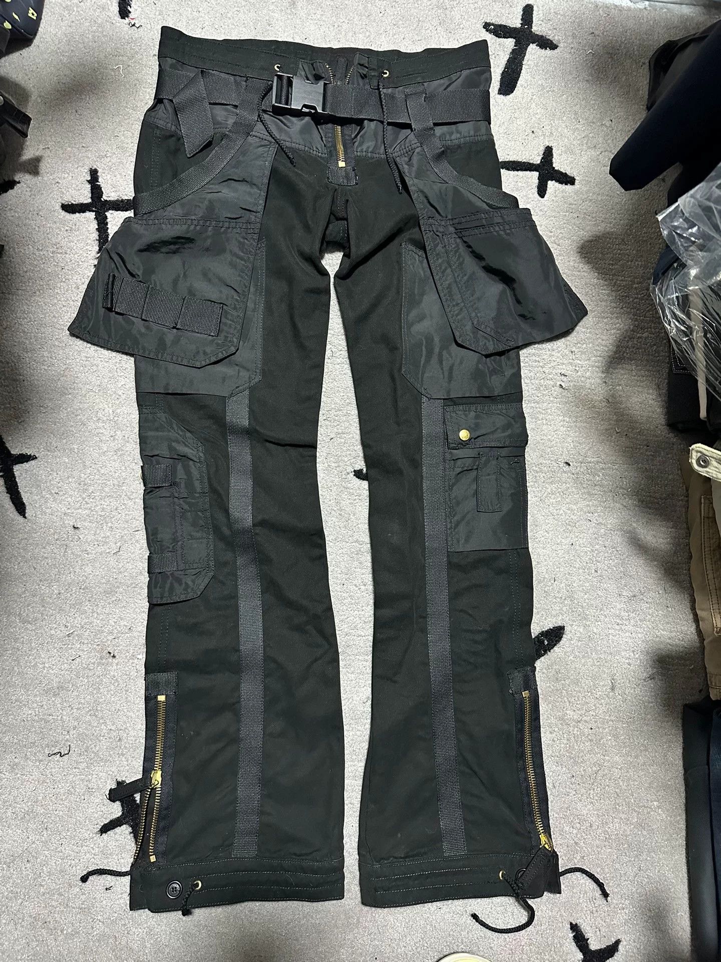 Jean Paul Gaultier Jean Paul Gaultier Bondage Cargo Pants Size US 31 - 1 Thumbnail