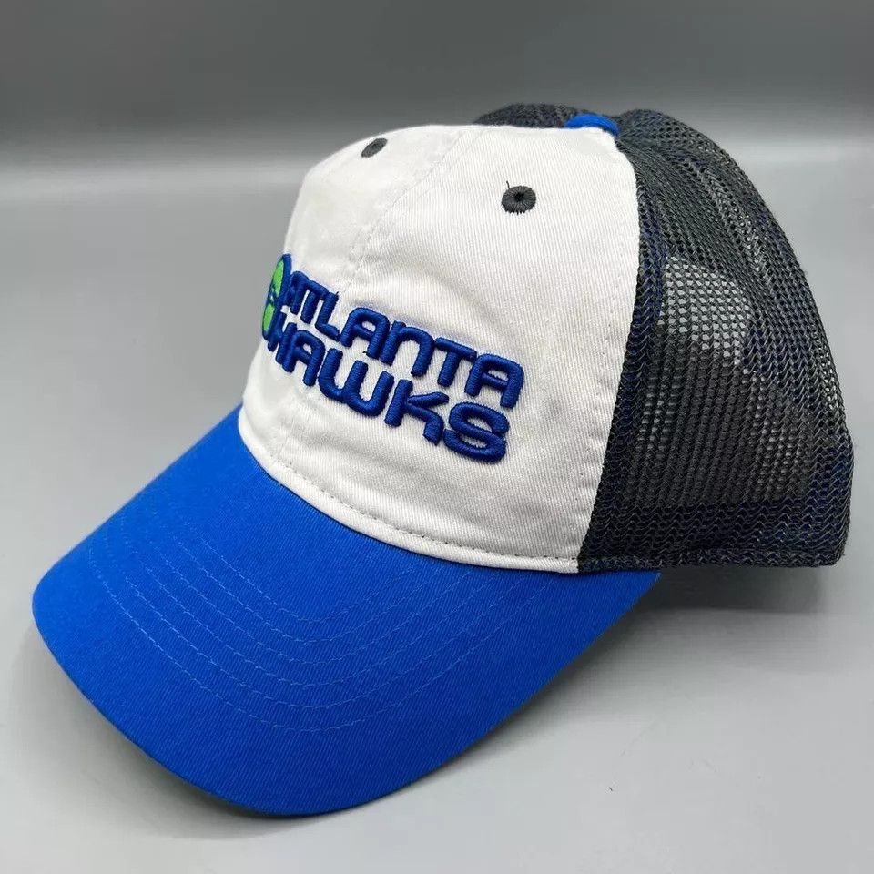 Adidas Atlanta Hawks Trucker Hat Men White Adidas Snap Back Cap Size ONE SIZE - 8 Thumbnail