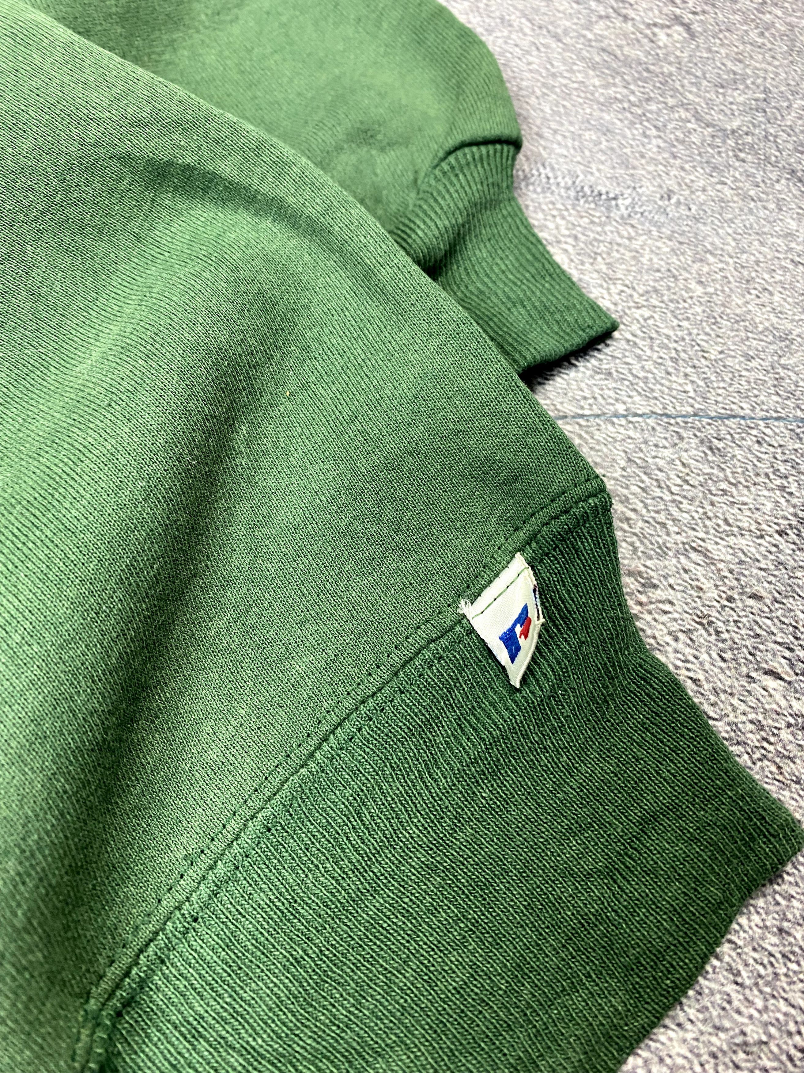 Russell Athletic × Vintage Vintage 90s Russell Athletic Green Sunfaded Sweatshirt Size US XL / EU 56 / 4 - 4 Thumbnail