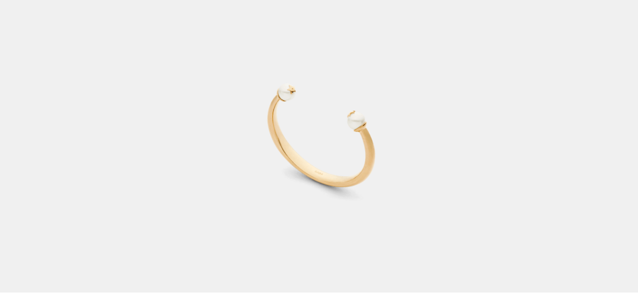 Dior o1w1db10424 Size: OS Dior Tribales Bangle in Gold/White Size ONE SIZE - 1 Thumbnail