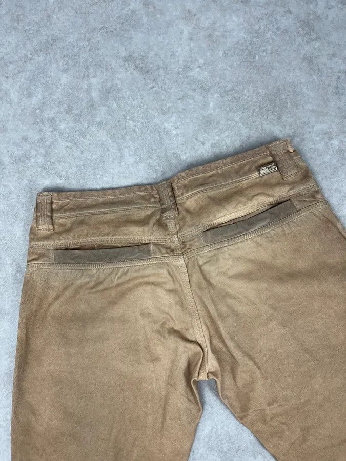 Dolce & Gabbana 2000s Dolce & Gabbana Camel Waxed Effect Pants Size US 32 / EU 48 - 8 Thumbnail