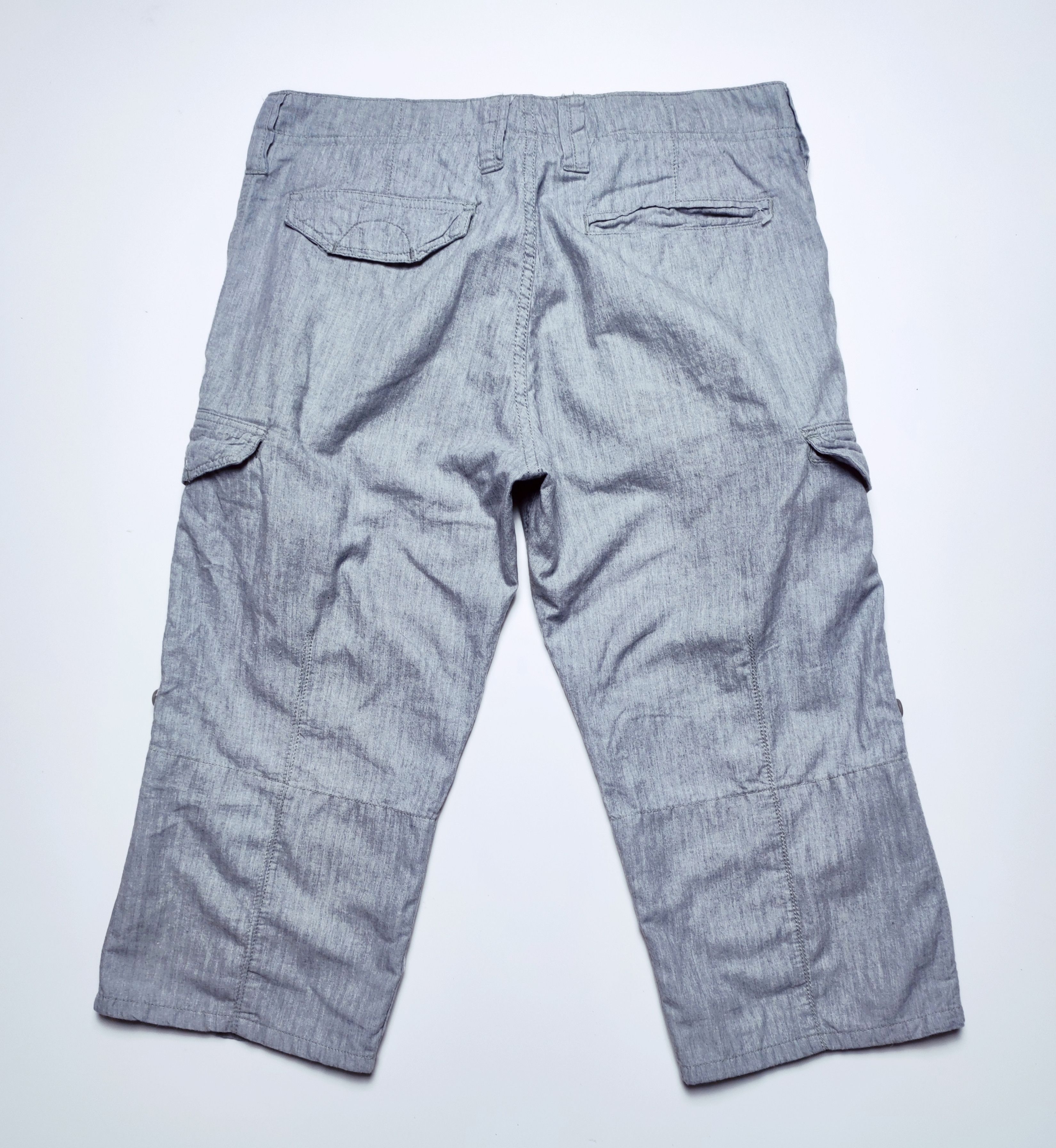 Japanese Brand Global Work Convertible 2 In 1 Multipocket Cargo 3/4 Pants Size US 32 / EU 48 - 4 Thumbnail