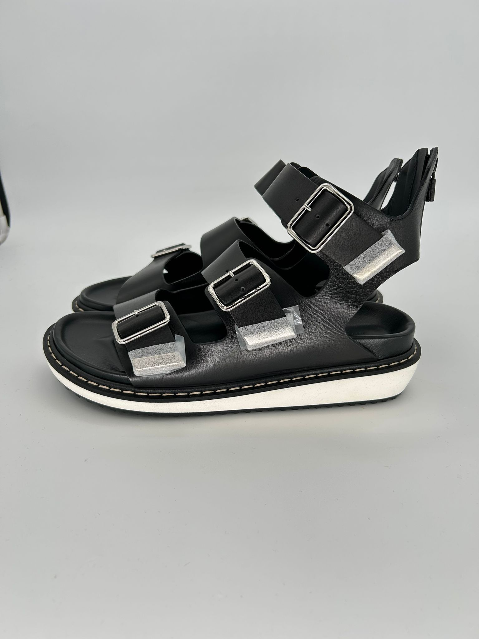 Givenchy Givenchy Black Leather Belted Sandals Size US 8 / EU 41 - 3 Thumbnail