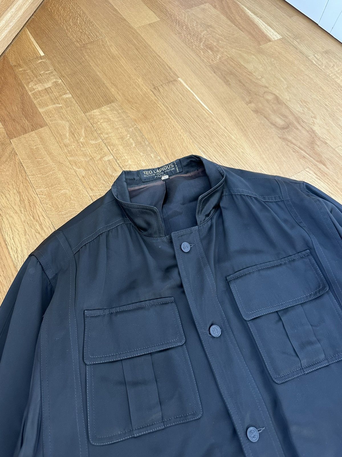 TED LAPIDUS Rare Ted Lapidus Button Light Jacket Multipocket Black Size US L / EU 52-54 / 3 - 8 Thumbnail